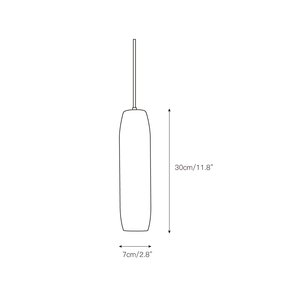 Kvennuvye Flute Modern Minimalist Metal Pendant Light - Lamp Copper