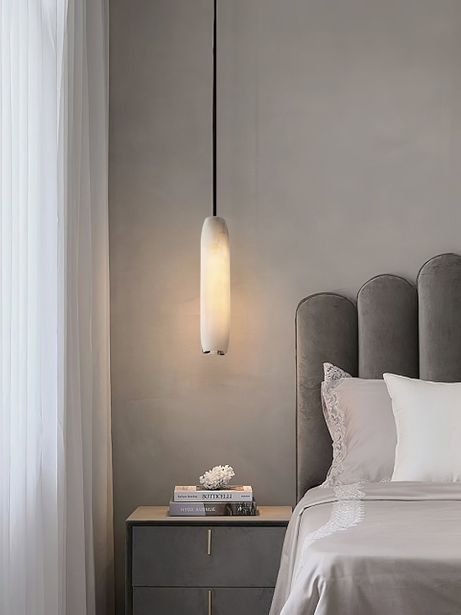 Kvennuvye Flute Modern Minimalist Metal Pendant Light - Lamp Copper