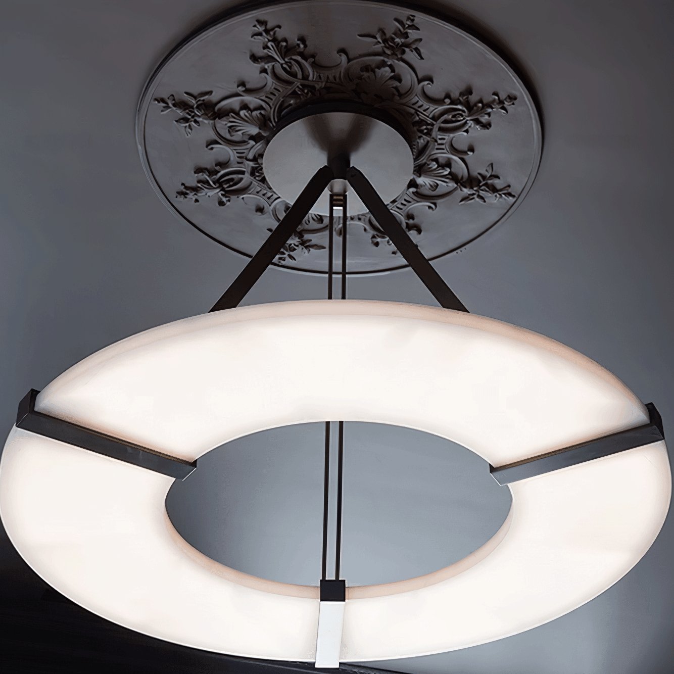 Althea Albâtre Anneau Pendentif Lumière Lustre - Neutralighting