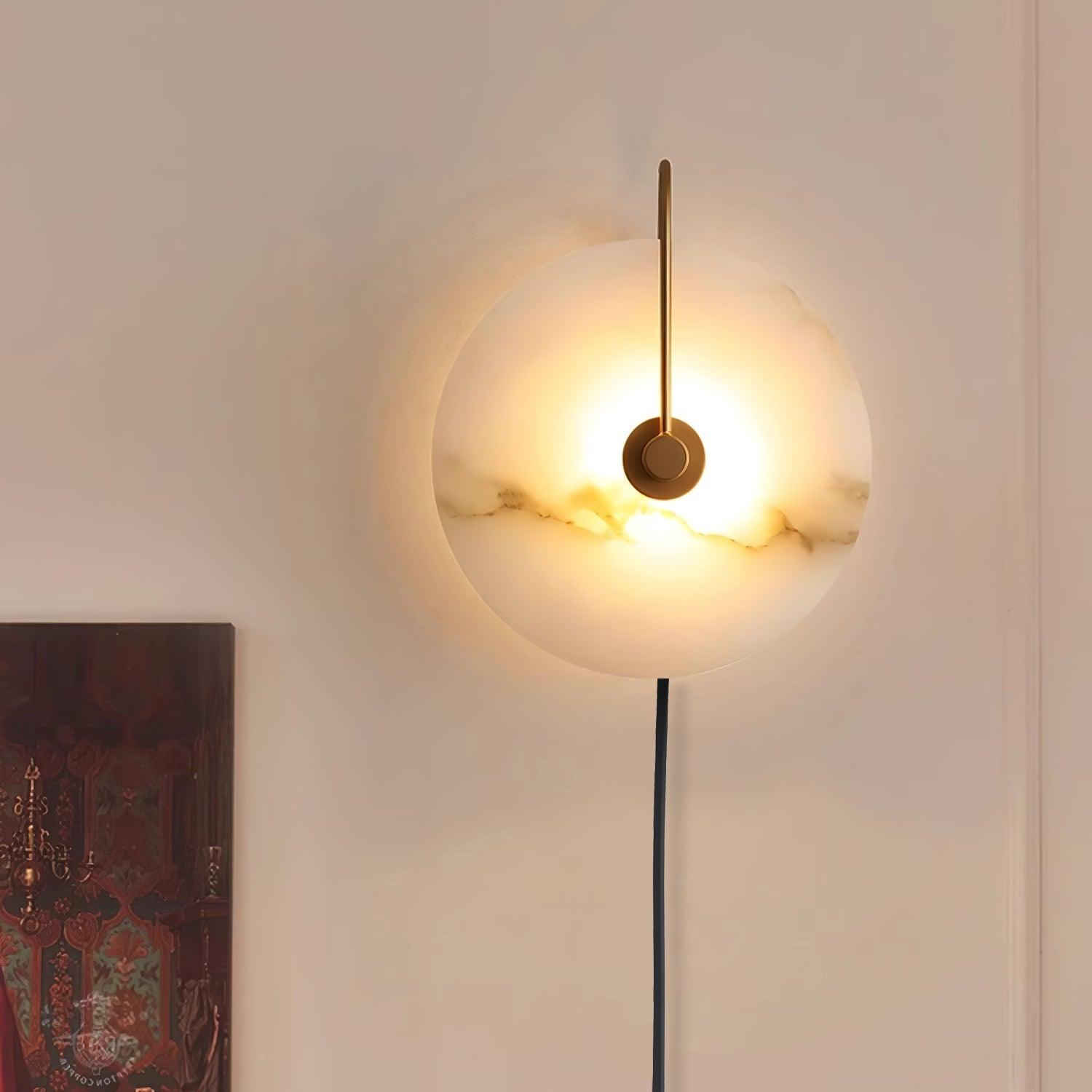 Ceraeyra Alabaster Globe Wall Light - Neutralighting