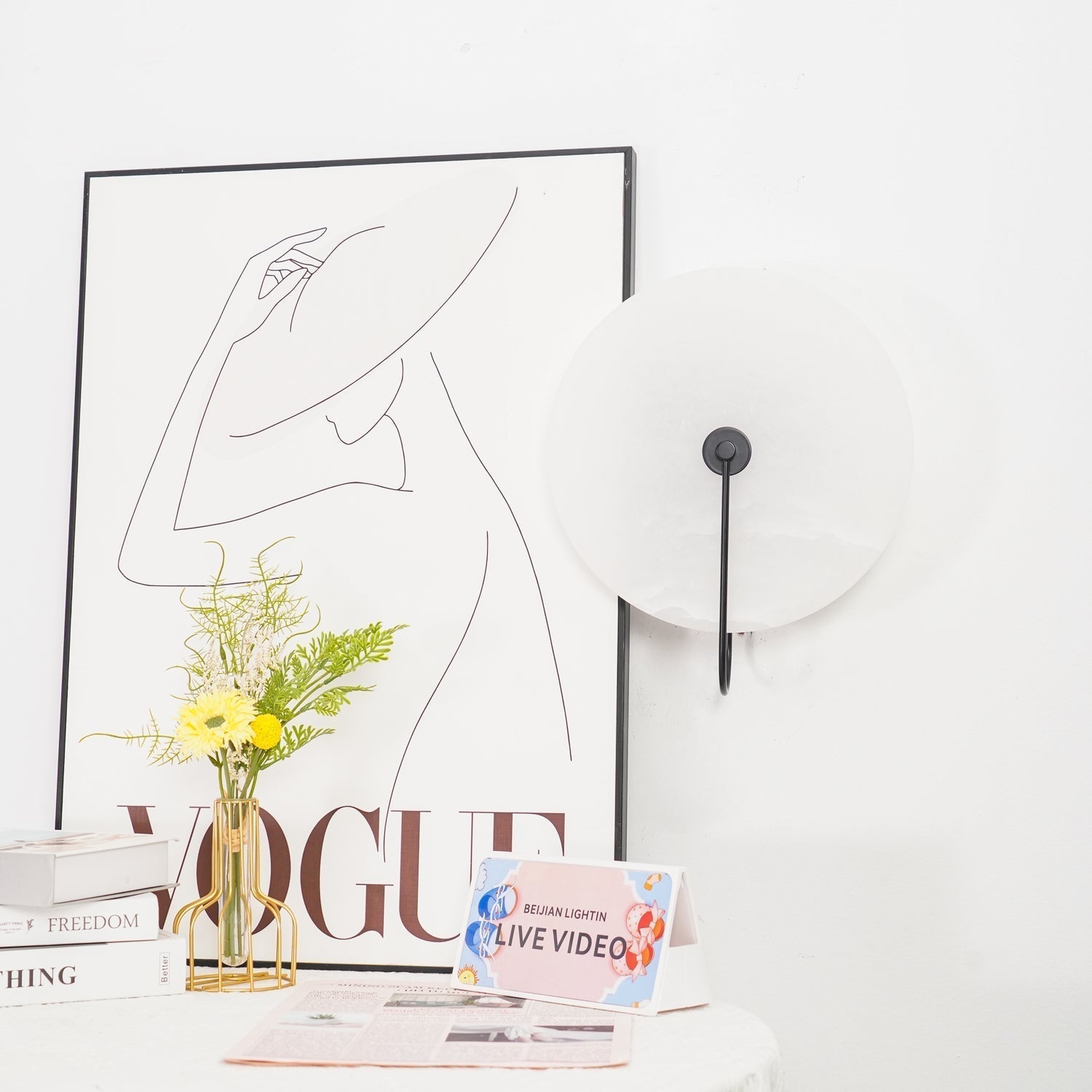 Ceraeyra Alabaster Globe Wall Light - Neutralighting