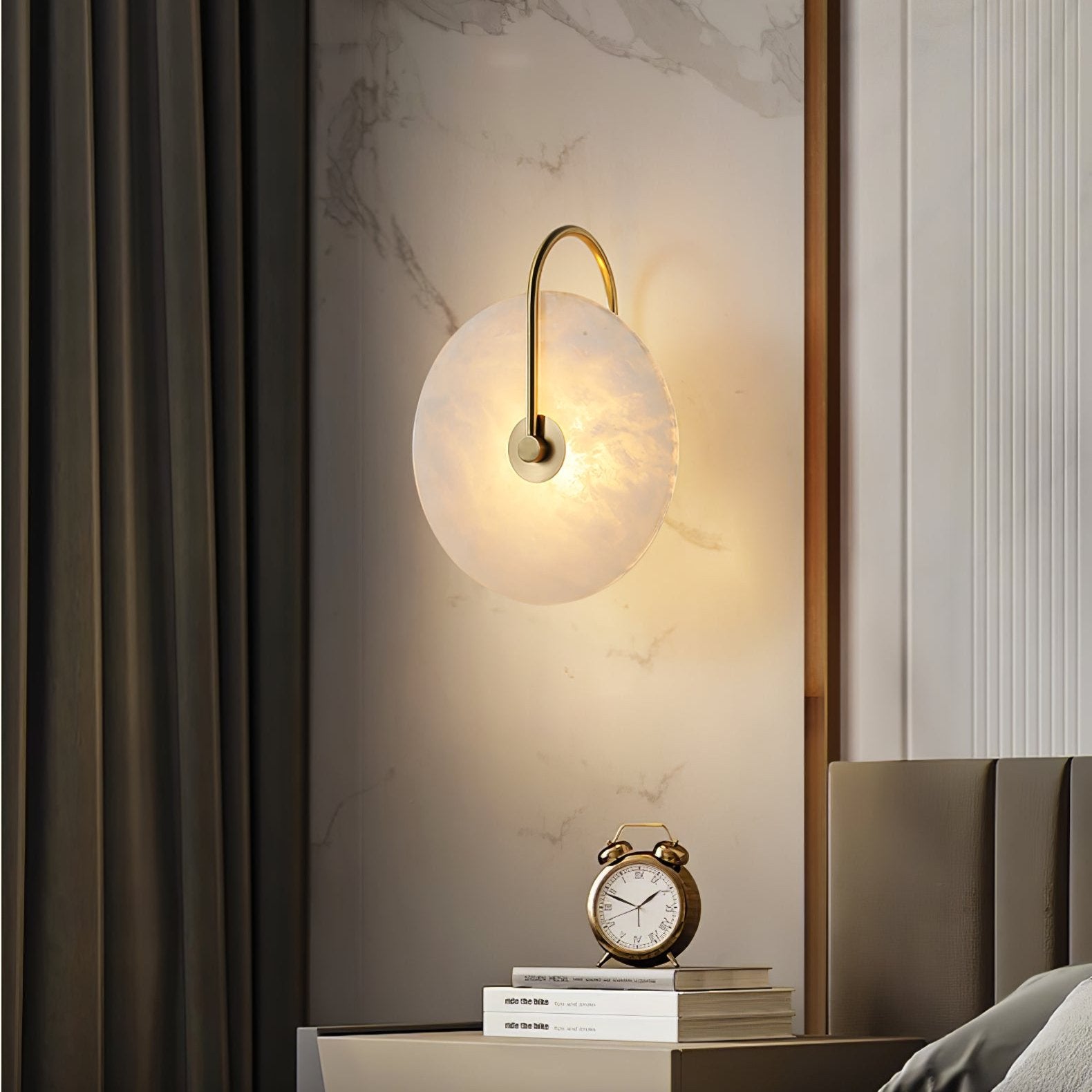 Ceraeyra Alabaster Globe Wall Light - Neutralighting