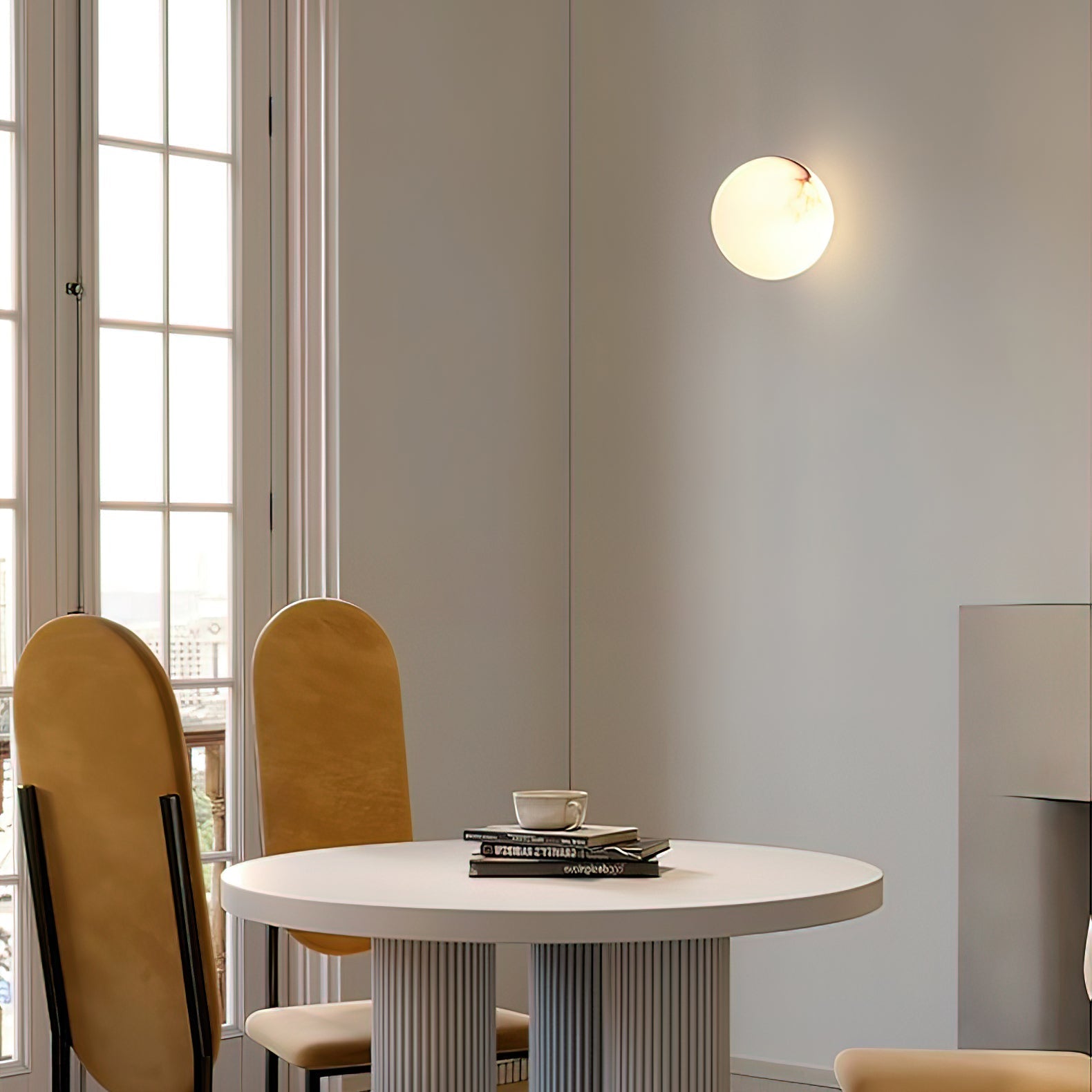 Lynq Applique Murale Mini Orbe en Albâtre