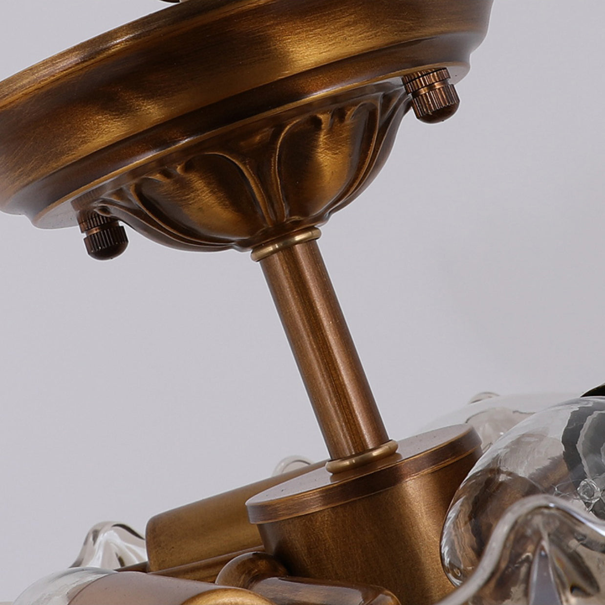 Qvistuvyi Postmodern Luxury Glass Ceiling Lamp - Lamp Copper