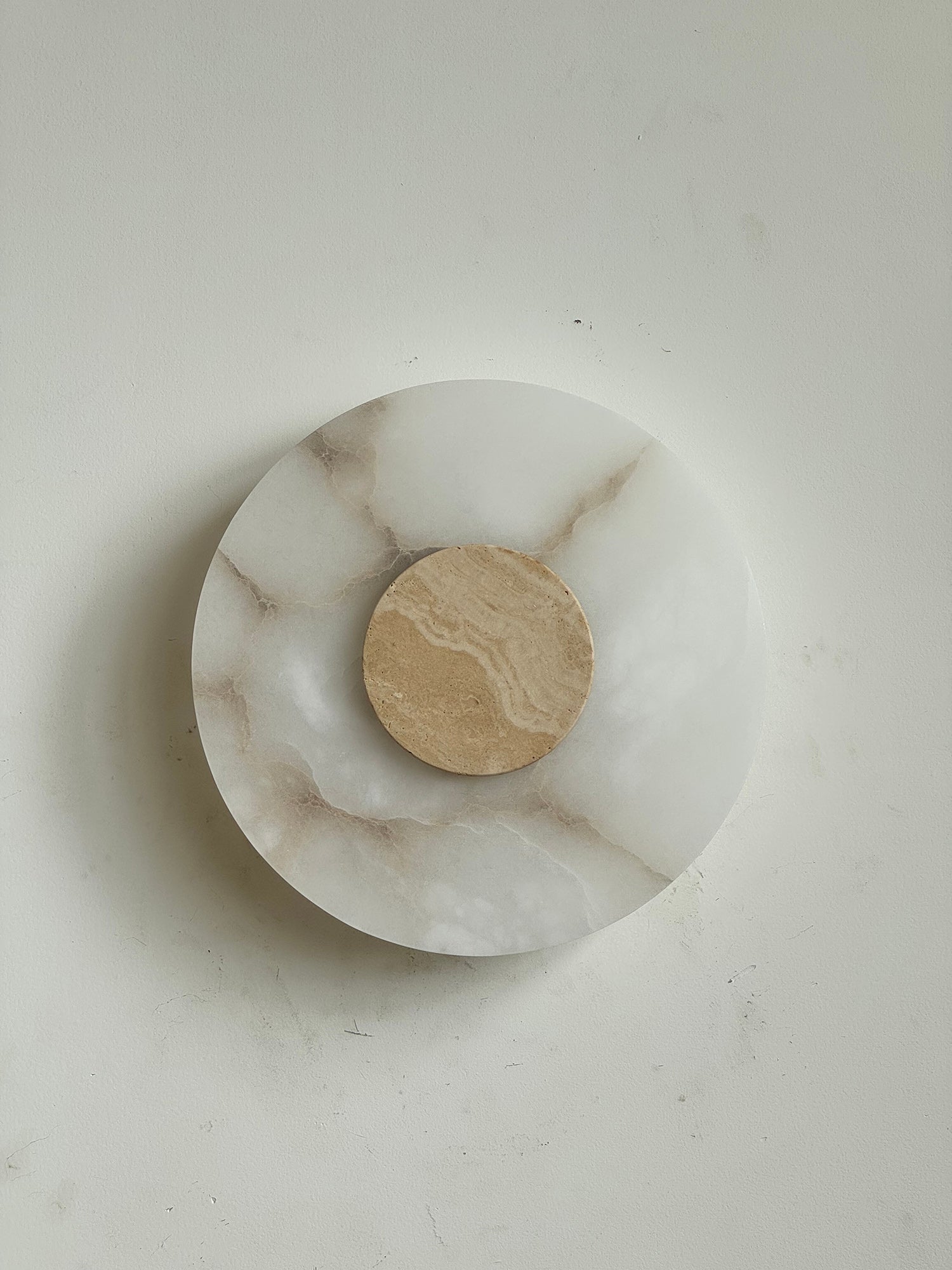 Rauduvyi Modern Minimalist Alabaster Wall Lamp - Lamp Copper