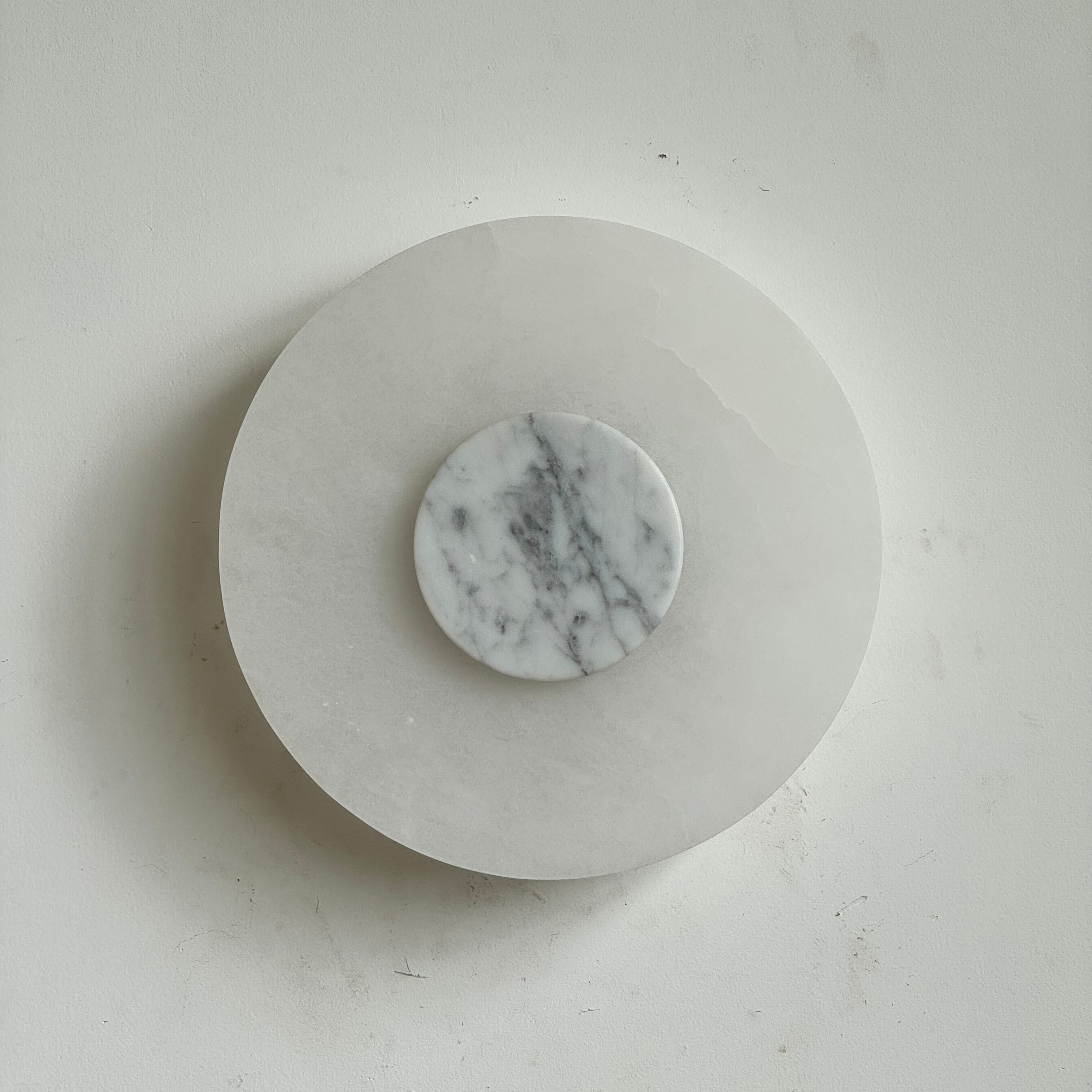 Rauduvyi Modern Minimalist Alabaster Wall Lamp - Lamp Copper