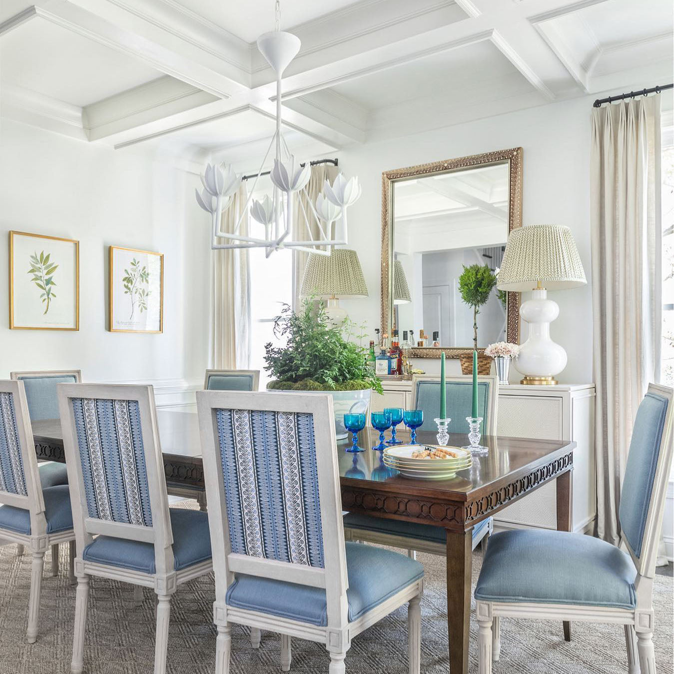Alberto Chandelier Laiton Floral Moderne Salon - Neutralighting