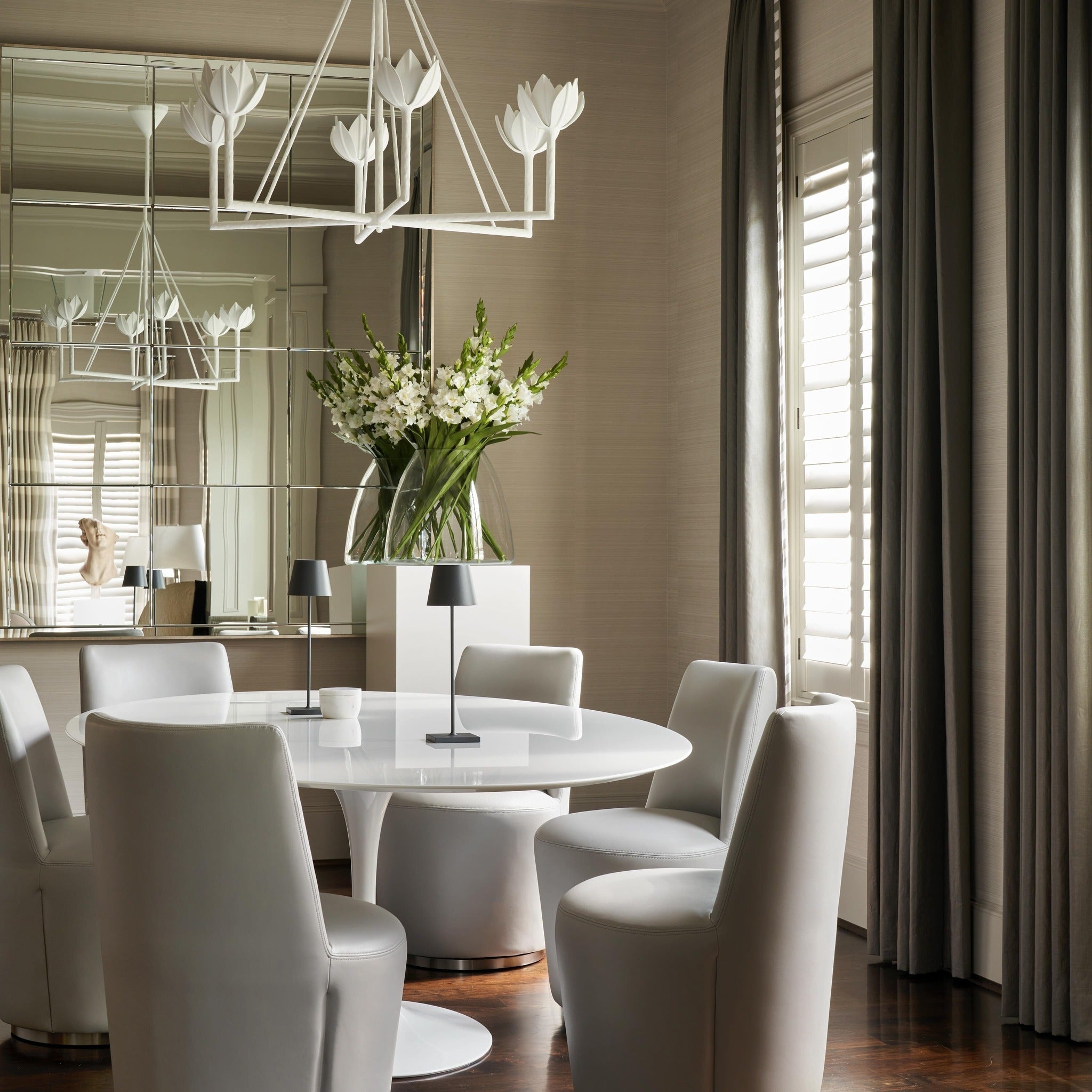 Alberto Chandelier Laiton Floral Moderne Salon - Neutralighting