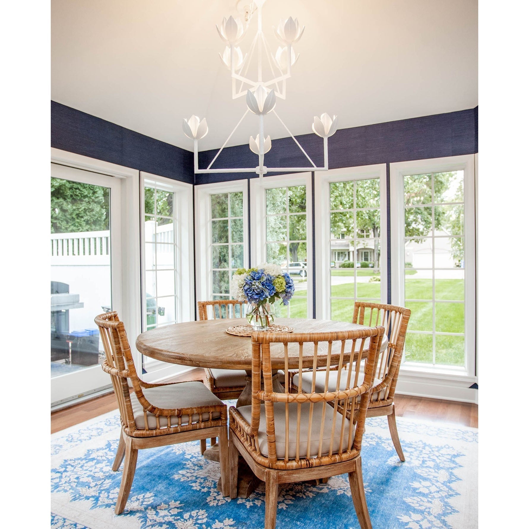 Alberto Chandelier Laiton Floral Moderne Salon - Neutralighting