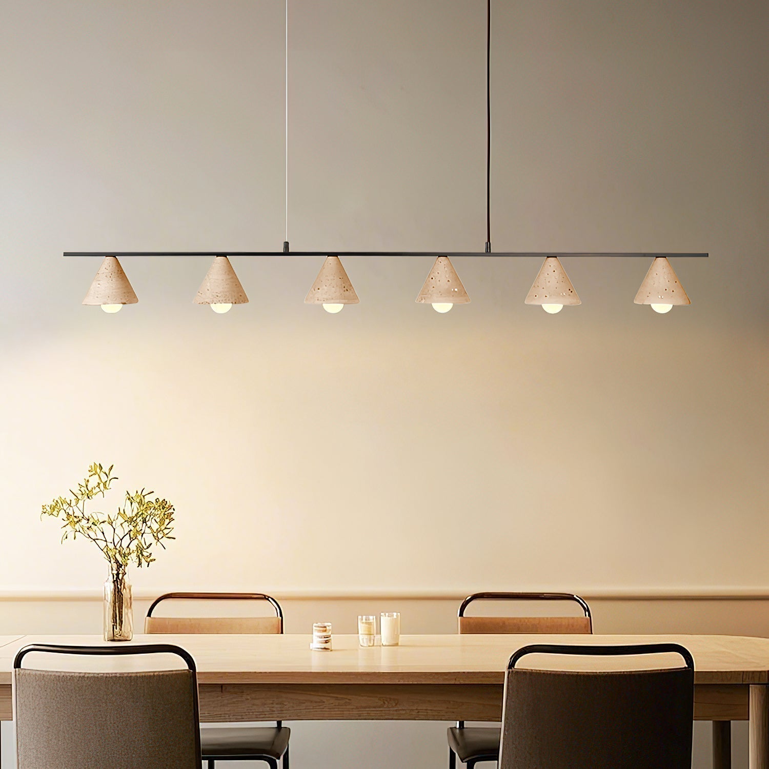 Ulfuvyi Suspension Travertin Moderne Salon - Neutralighting