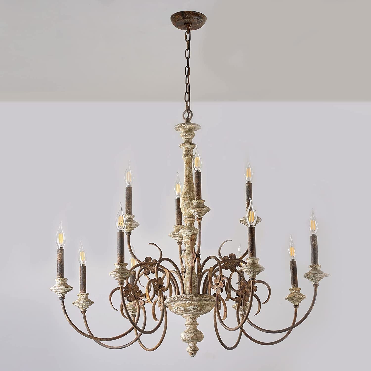 Waegnuvyn Chandelier Métal Bougie Traditionnel Salon - Neutralighting