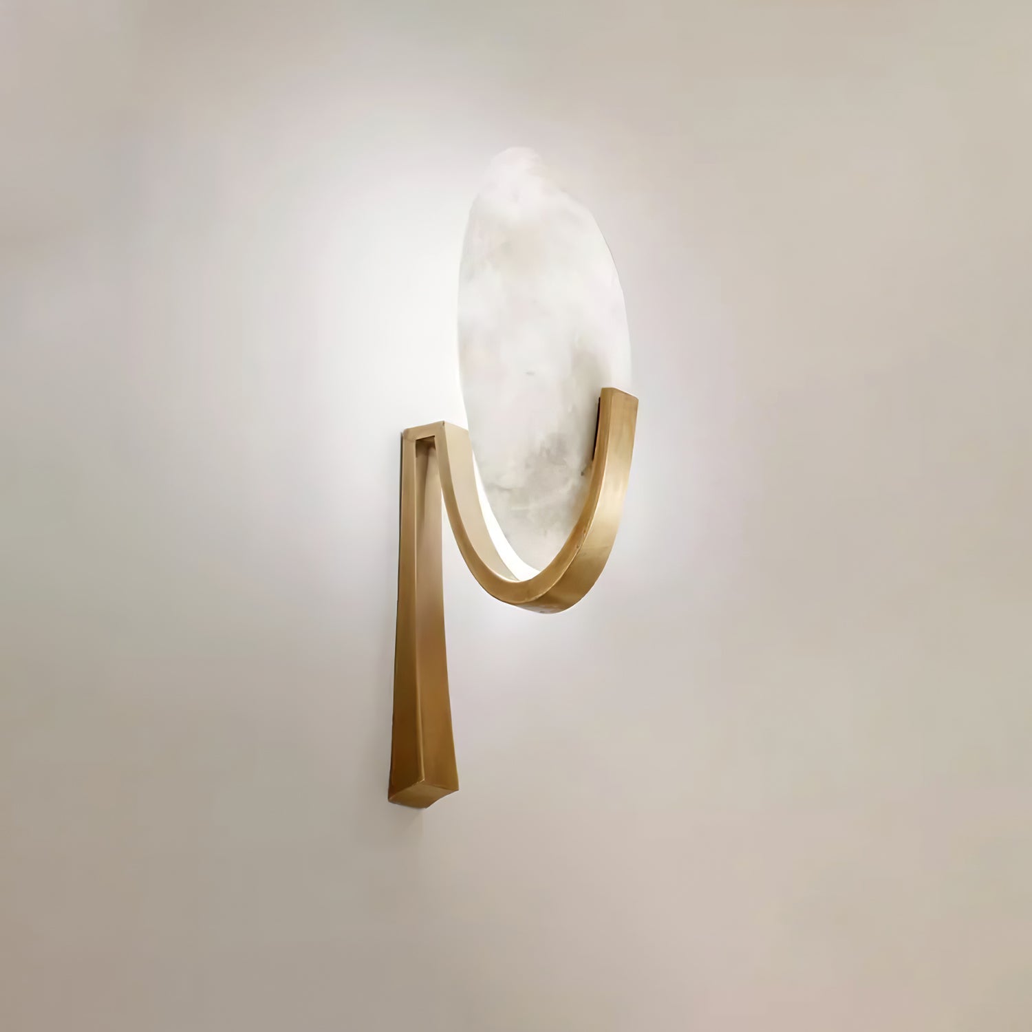 Althea Minimalist Alabaster Wall Lamp - Neutralighting