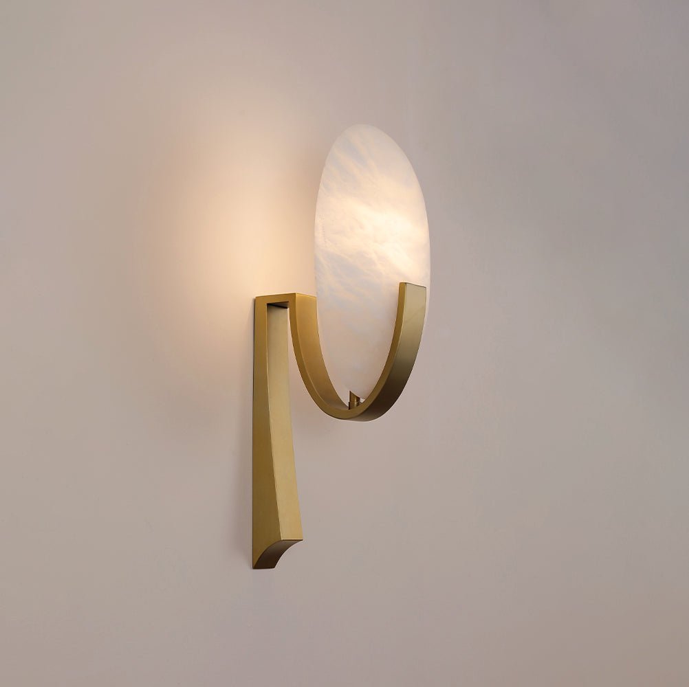 Althea Minimalist Alabaster Wall Lamp - Neutralighting