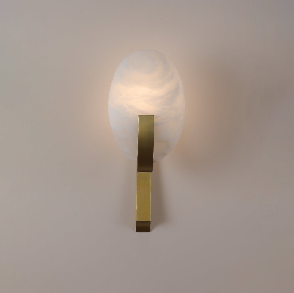Althea Minimalist Alabaster Wall Lamp - Neutralighting