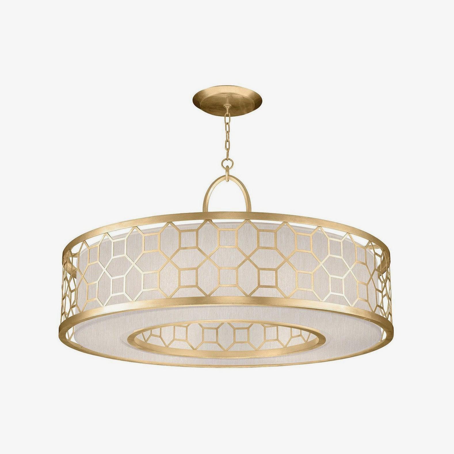 Arshaor Suspension Ronde en Cuivre et Verre Élégante - Neutralighting