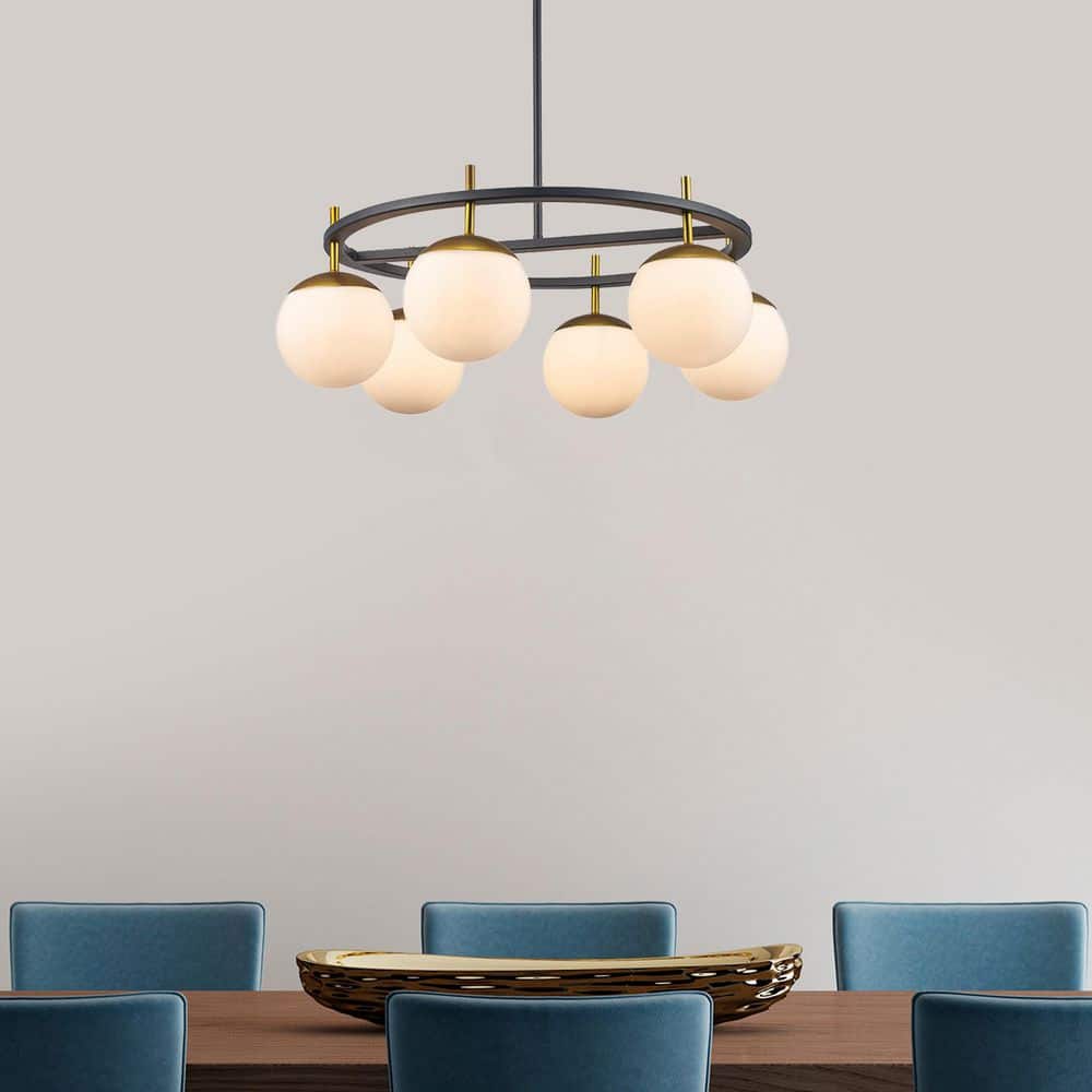 Ornuvyn Modern Minimalist Glass Chandelier - Lamp Copper