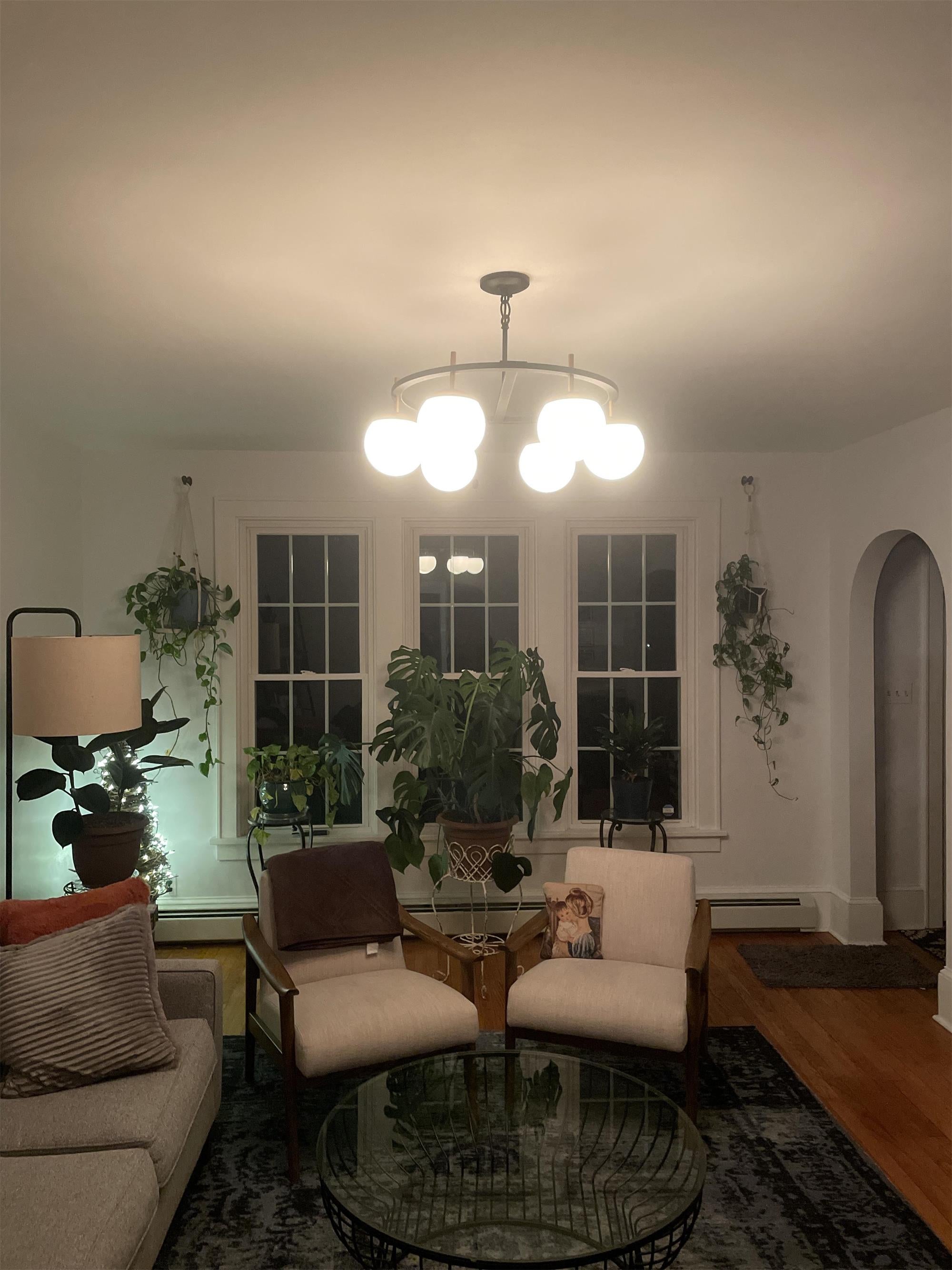 Ornuvyn Modern Minimalist Glass Chandelier - Lamp Copper