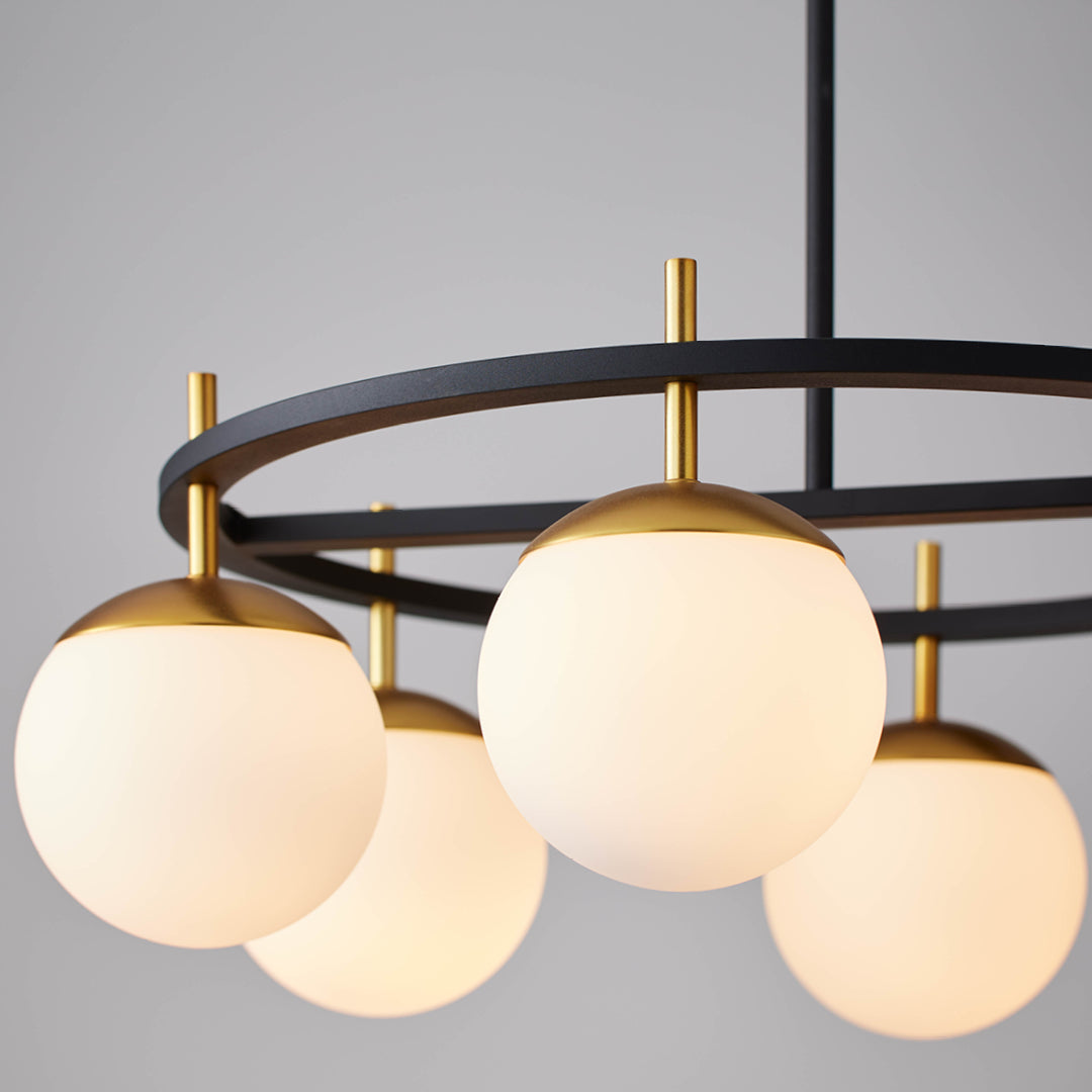 Ornuvyn Modern Minimalist Glass Chandelier - Lamp Copper