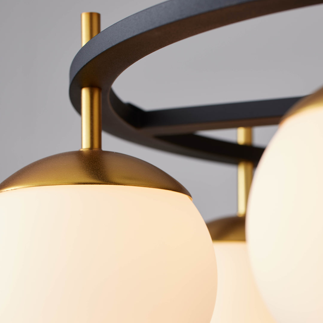 Ornuvyn Modern Minimalist Glass Chandelier - Lamp Copper