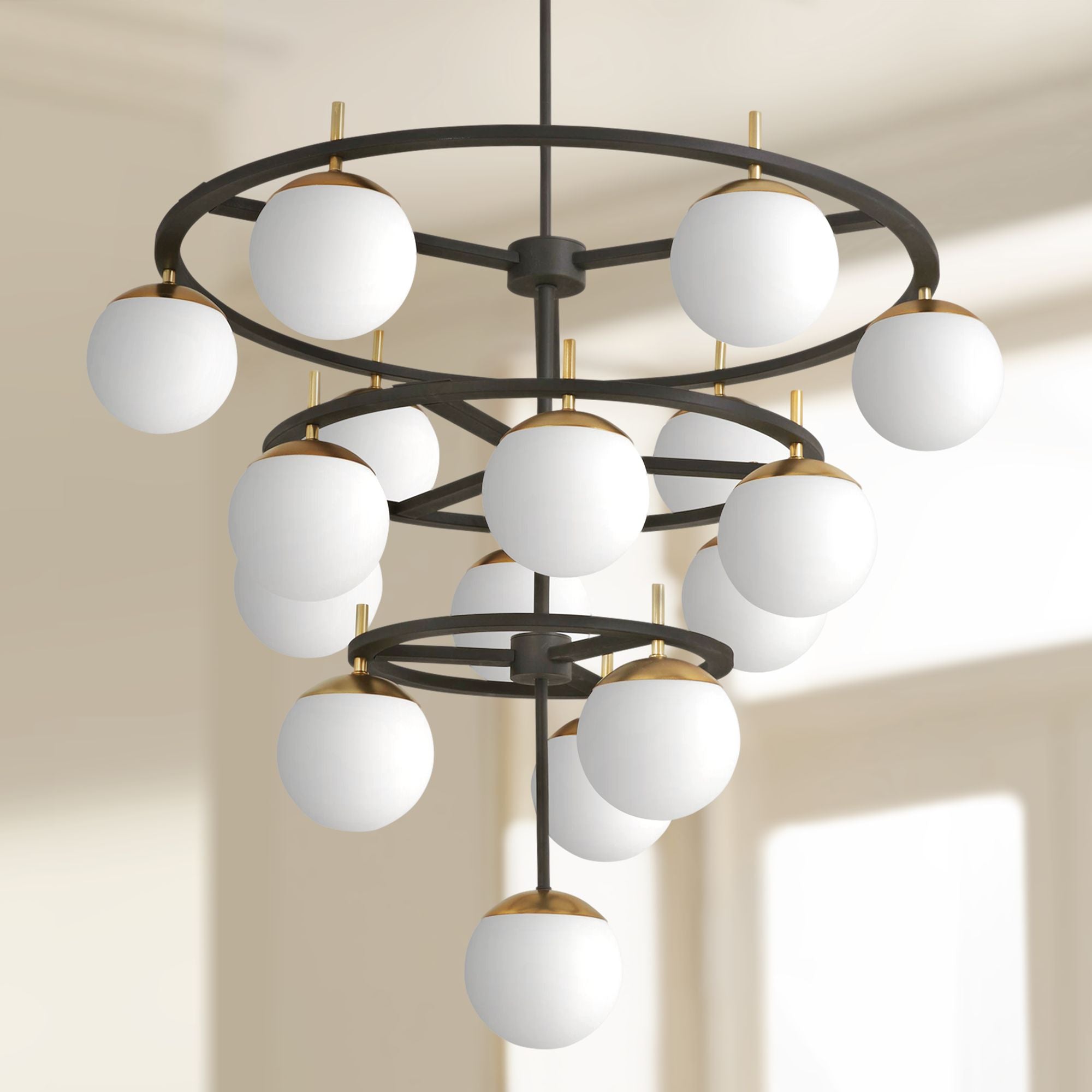 Ornuvyn Modern Minimalist Glass Chandelier - Lamp Copper