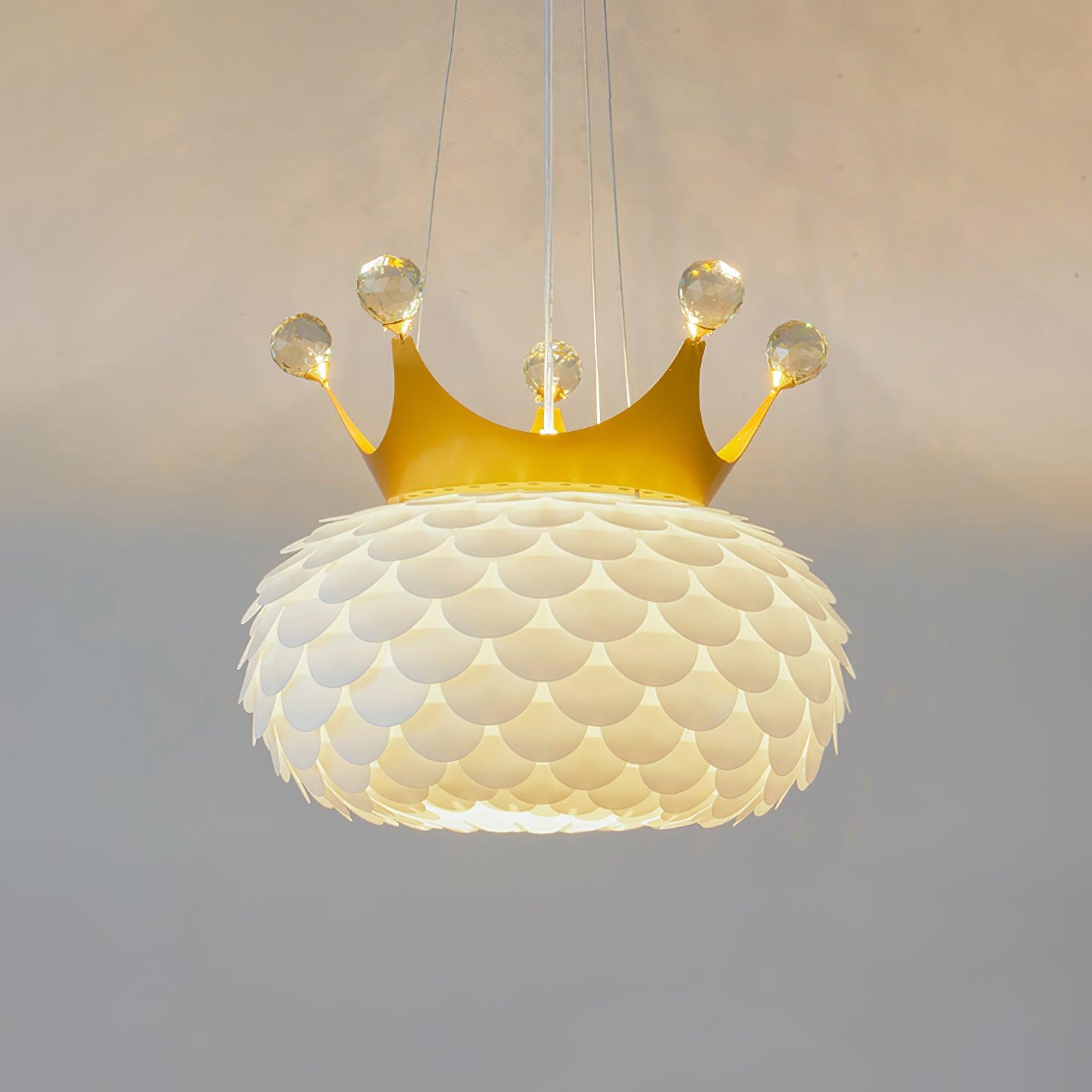 Solara Lampe suspendue en acrylique à couronne festonnée fantaisiste - Neutralighting