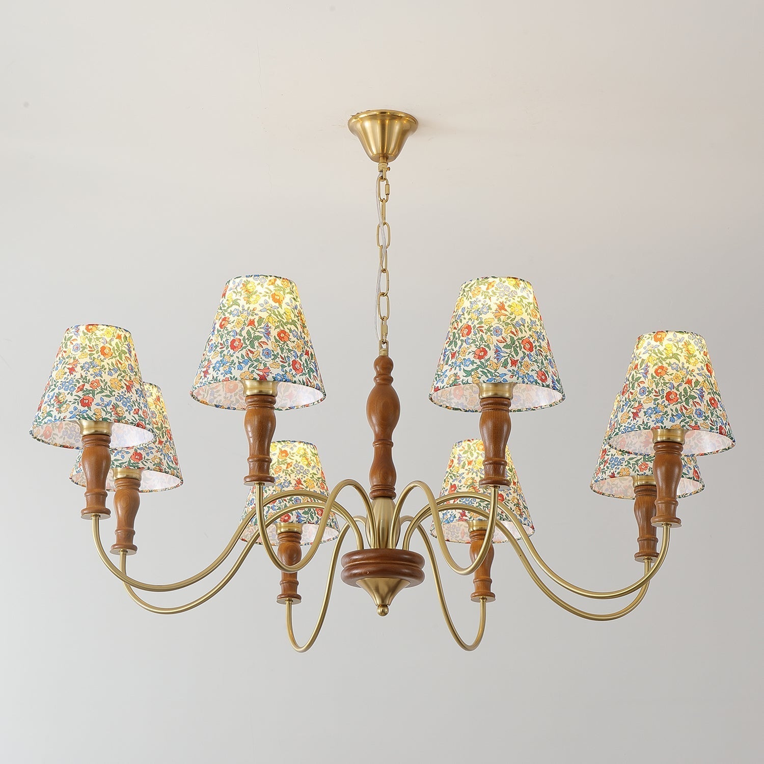 Florinda Lustre Abat-jour Tissu Floral - Neutralighting