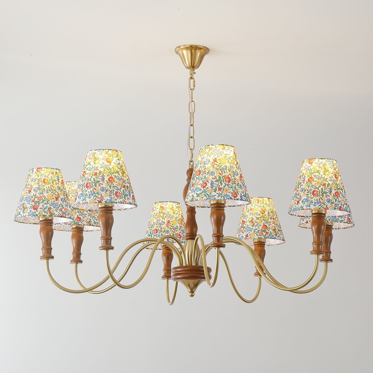 Florinda Lustre Abat-jour Tissu Floral - Neutralighting