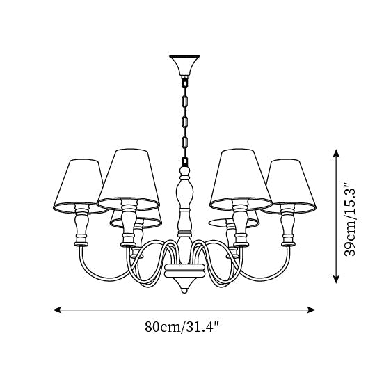 Florinda Lustre Abat-jour Tissu Floral - Neutralighting