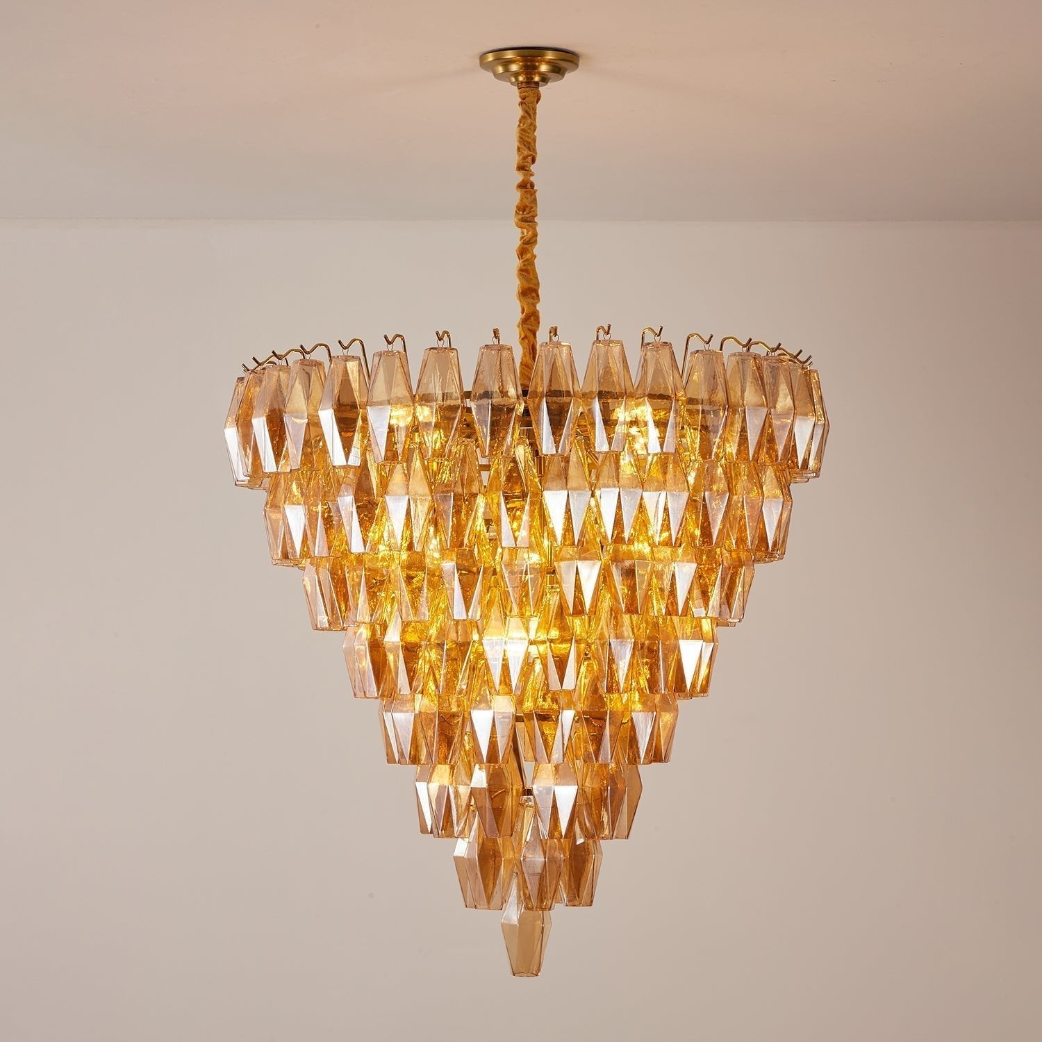 Aurora Chandelier Empire Prism Ambre - Neutralighting