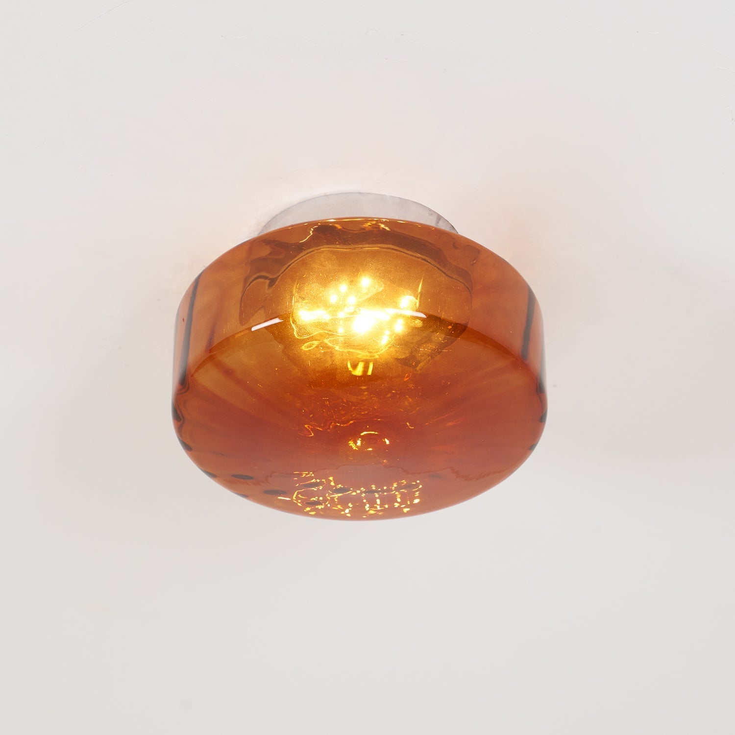 June Plafonnier Ambre Verre - Neutralighting