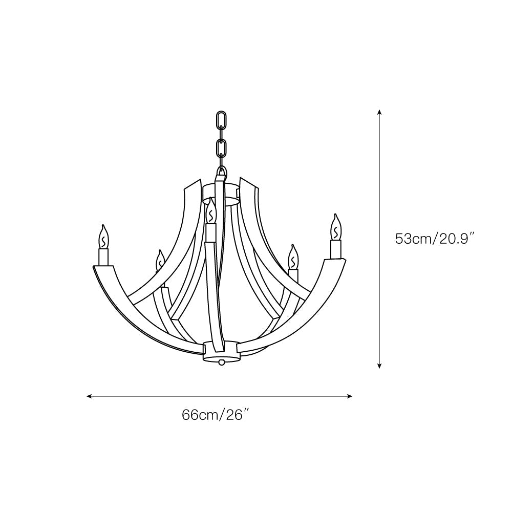 Eirikuvyi Suspension en Métal et Bois Lanterne Créativité Vintage - Neutralighting