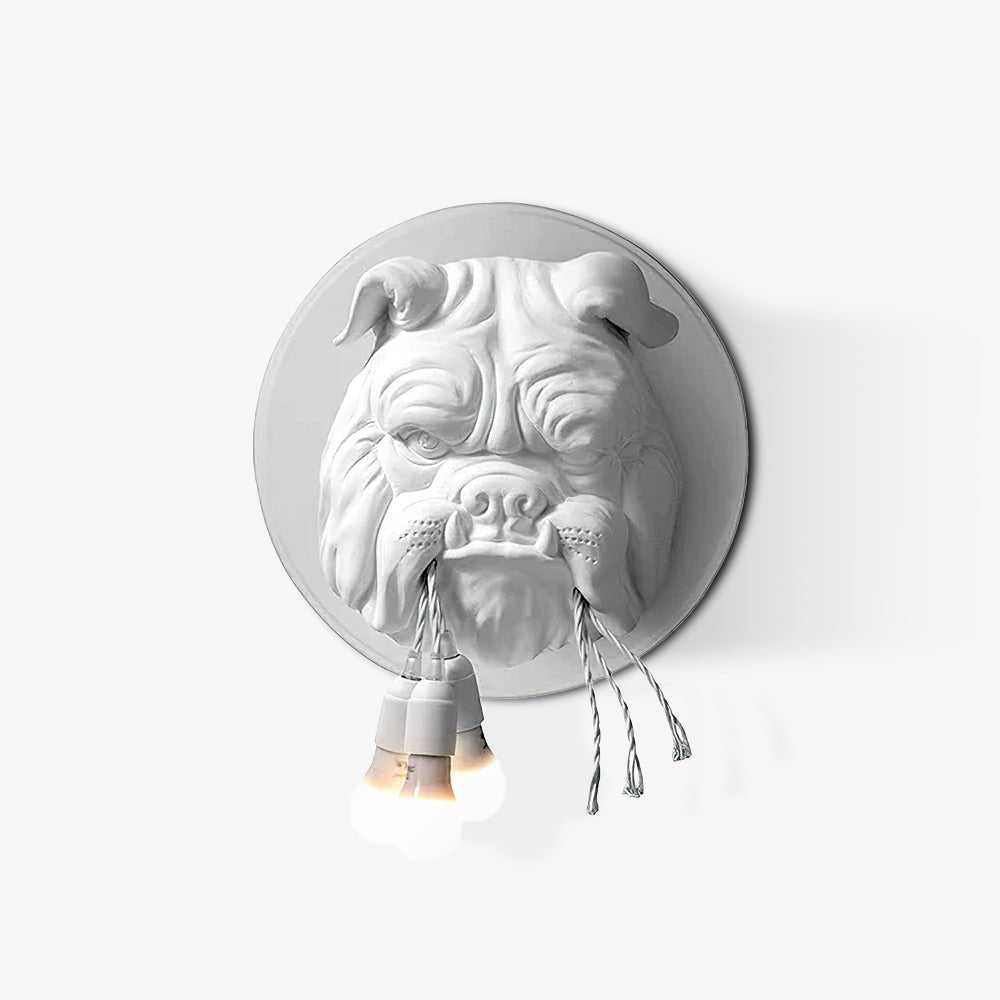 Lustra Applique Murale Sculpture Bulldog Fantaisiste - Neutralighting