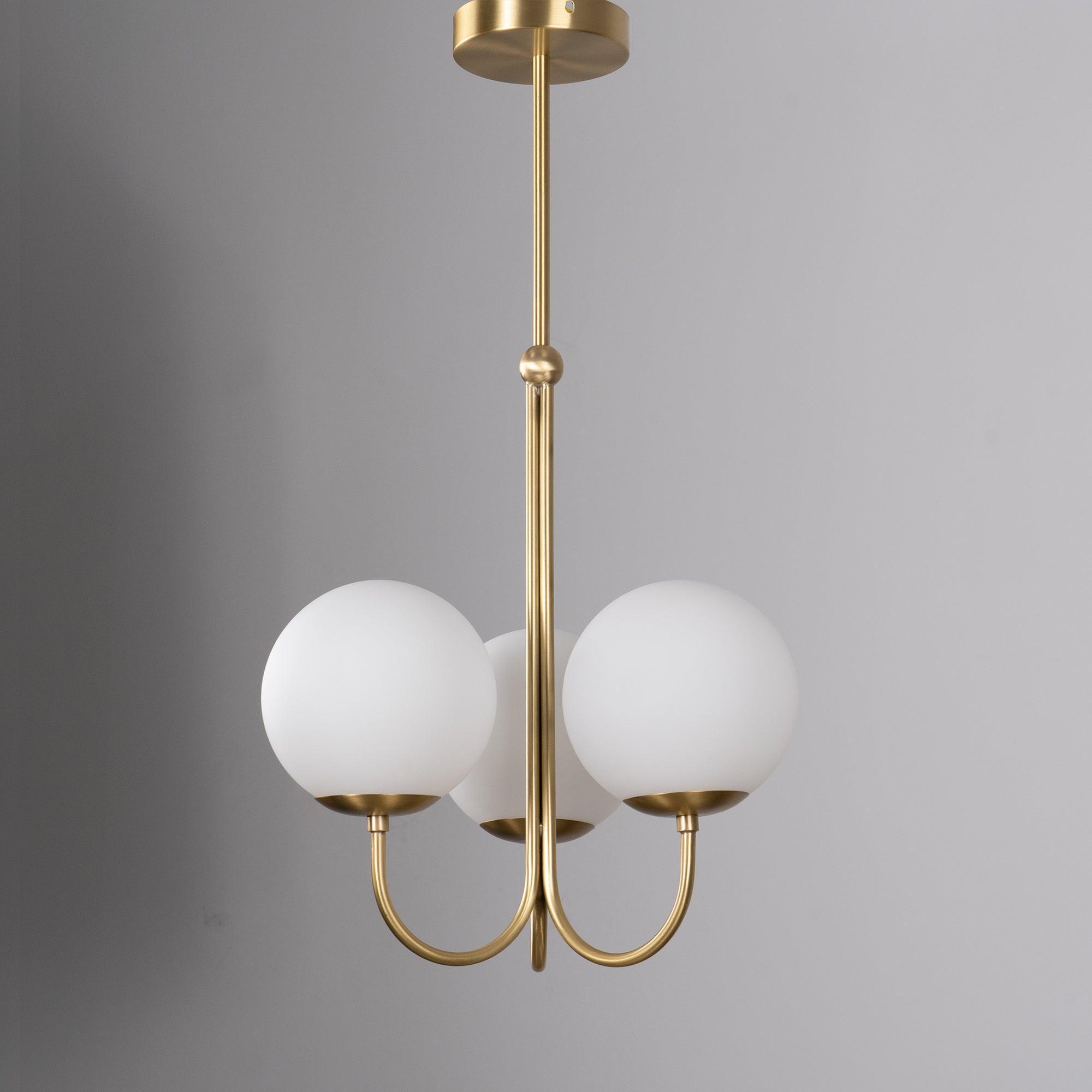 Mirelent Suspension Élégante en Laiton et Verre - Neutralighting