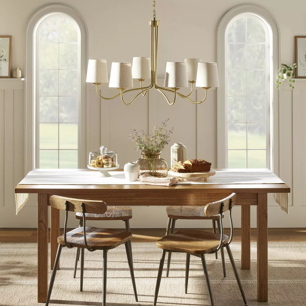 Kvennuvyn Chandelier en Métal et Tissu Moderne Minimaliste - Neutralighting