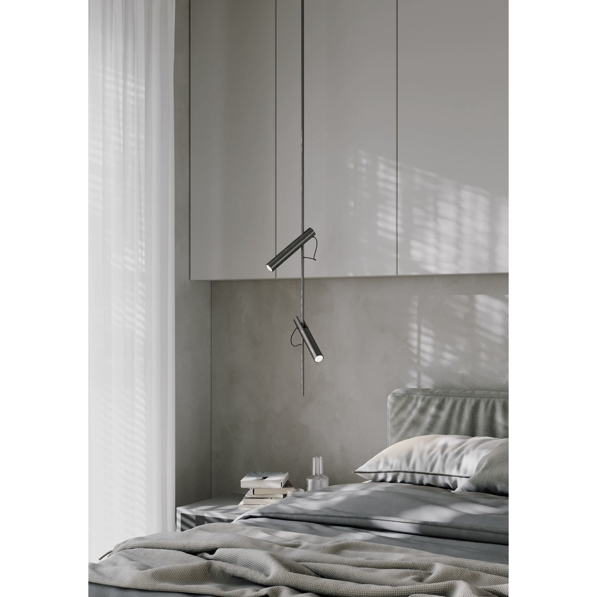Jarnbruvyi Modern Minimalist Line Metal Pendant Light - Lamp Copper