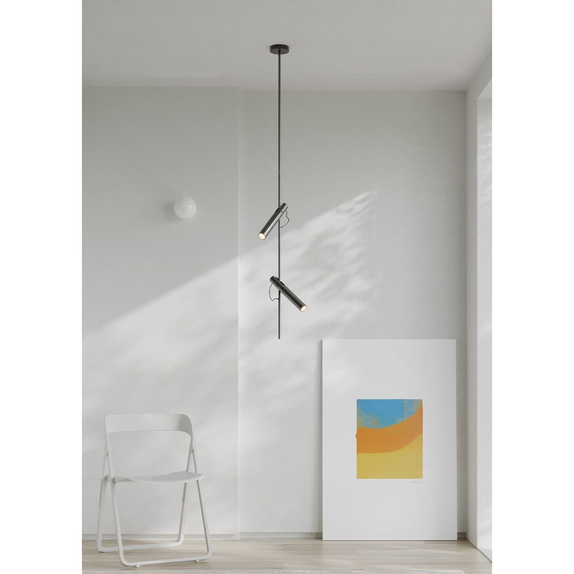 Jarnbruvyi Modern Minimalist Line Metal Pendant Light - Lamp Copper