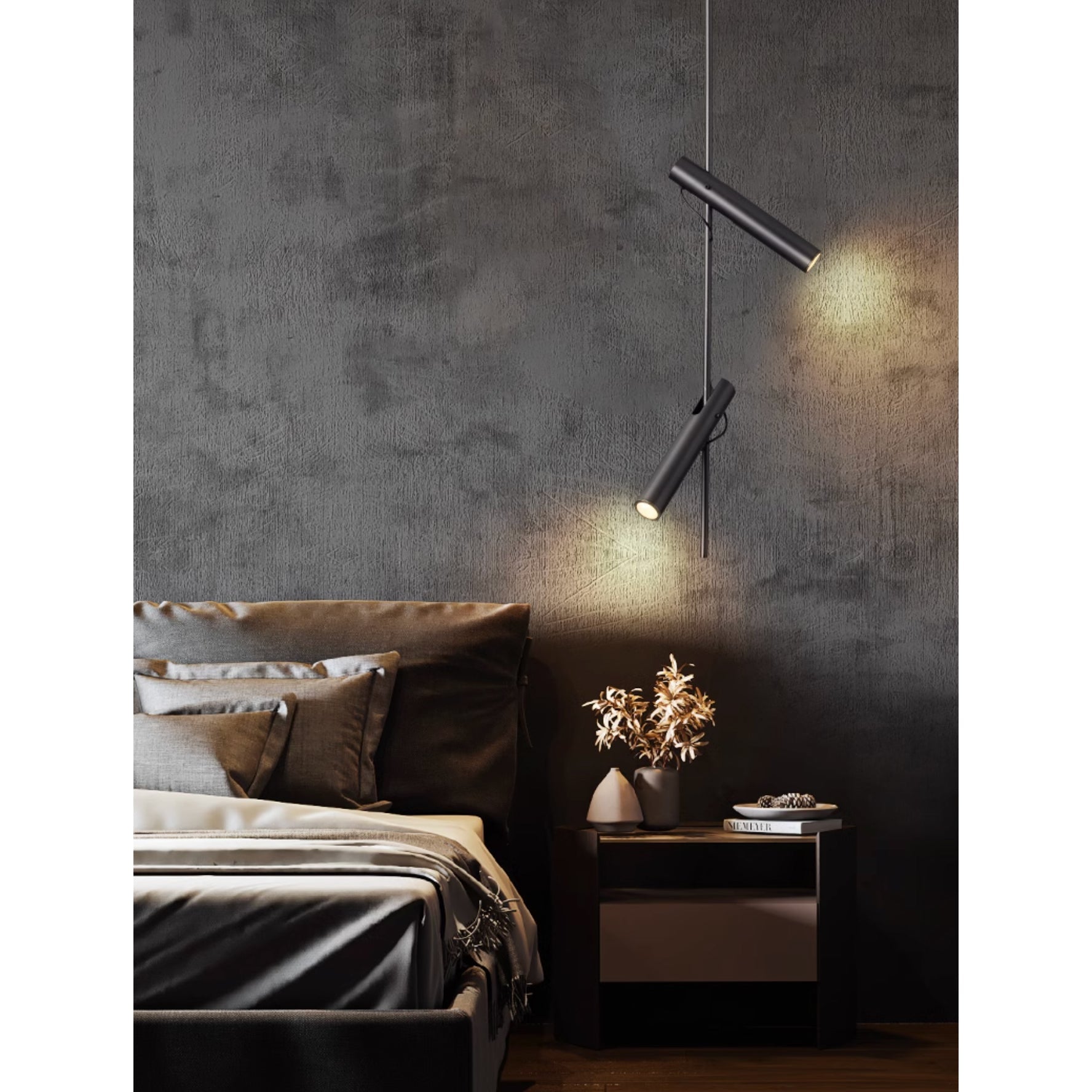 Jarnbruvyi Modern Minimalist Line Metal Pendant Light - Lamp Copper