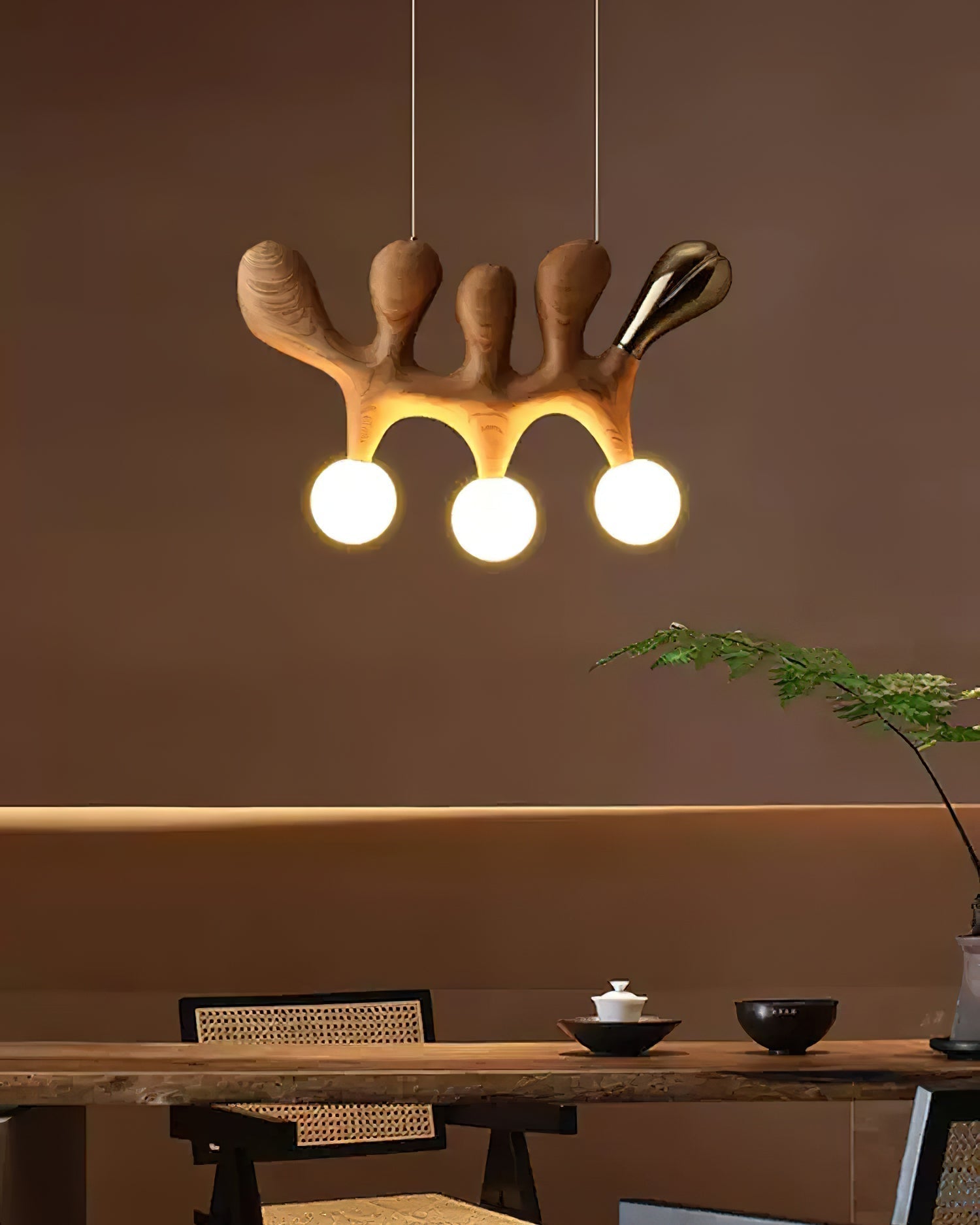 Sprout Suspension Contemporaine en Bois - Neutralighting