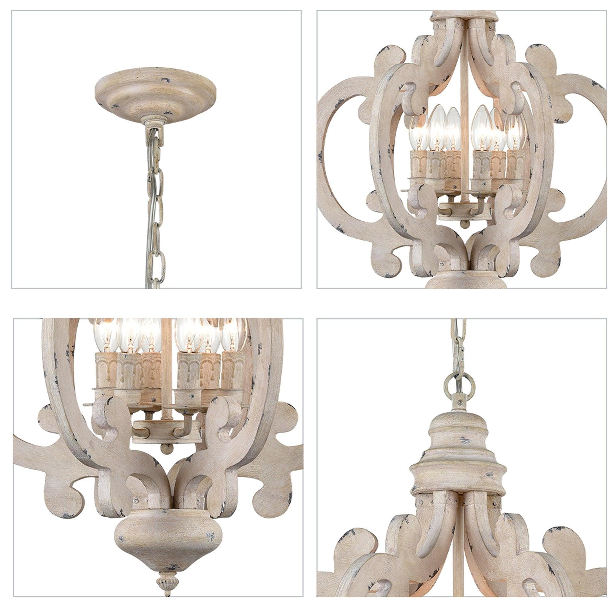 Antique White Style Chandelier - Blowlighting