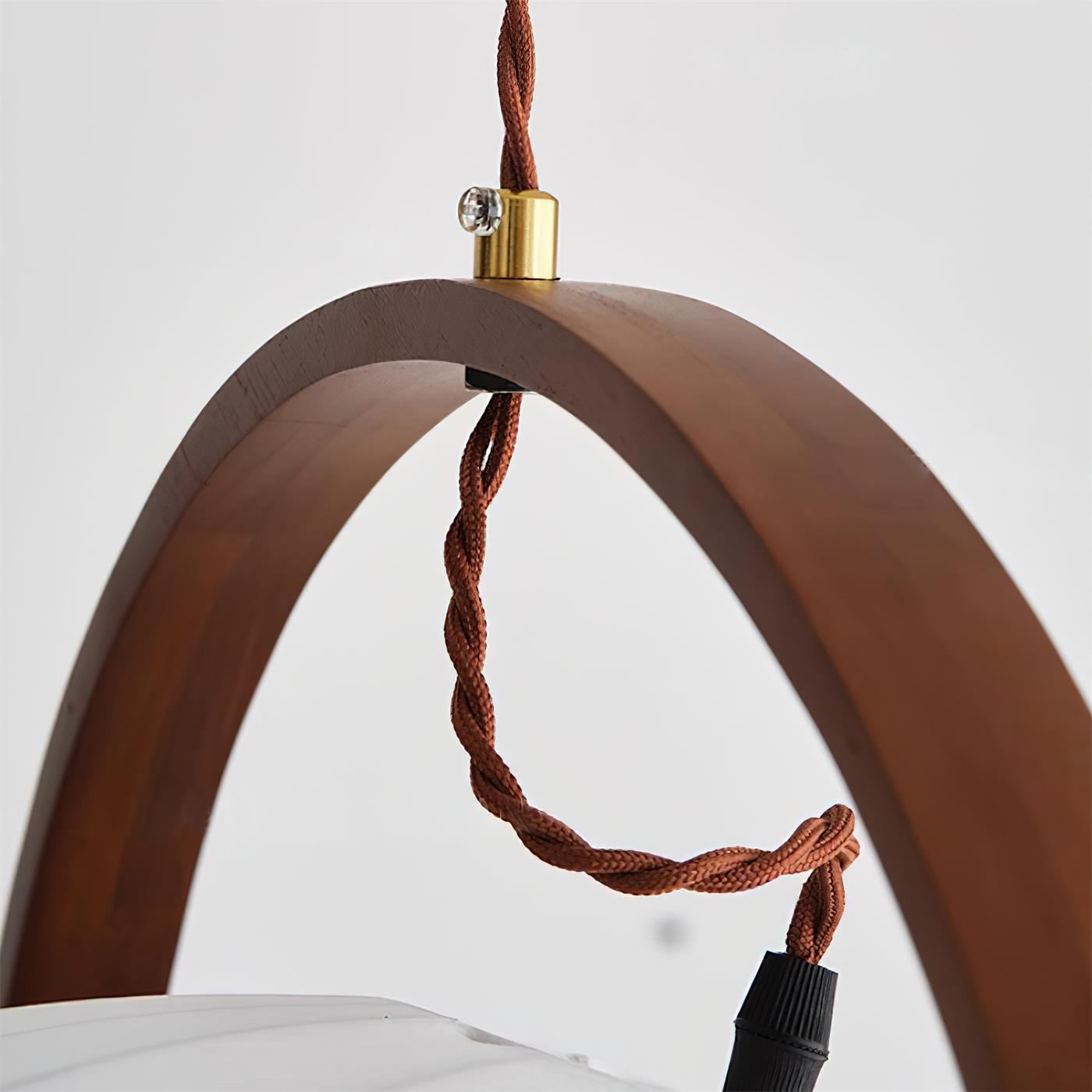 Antonio Pendant Lamp Pleated Fabric Lantern Organic - Letslighting