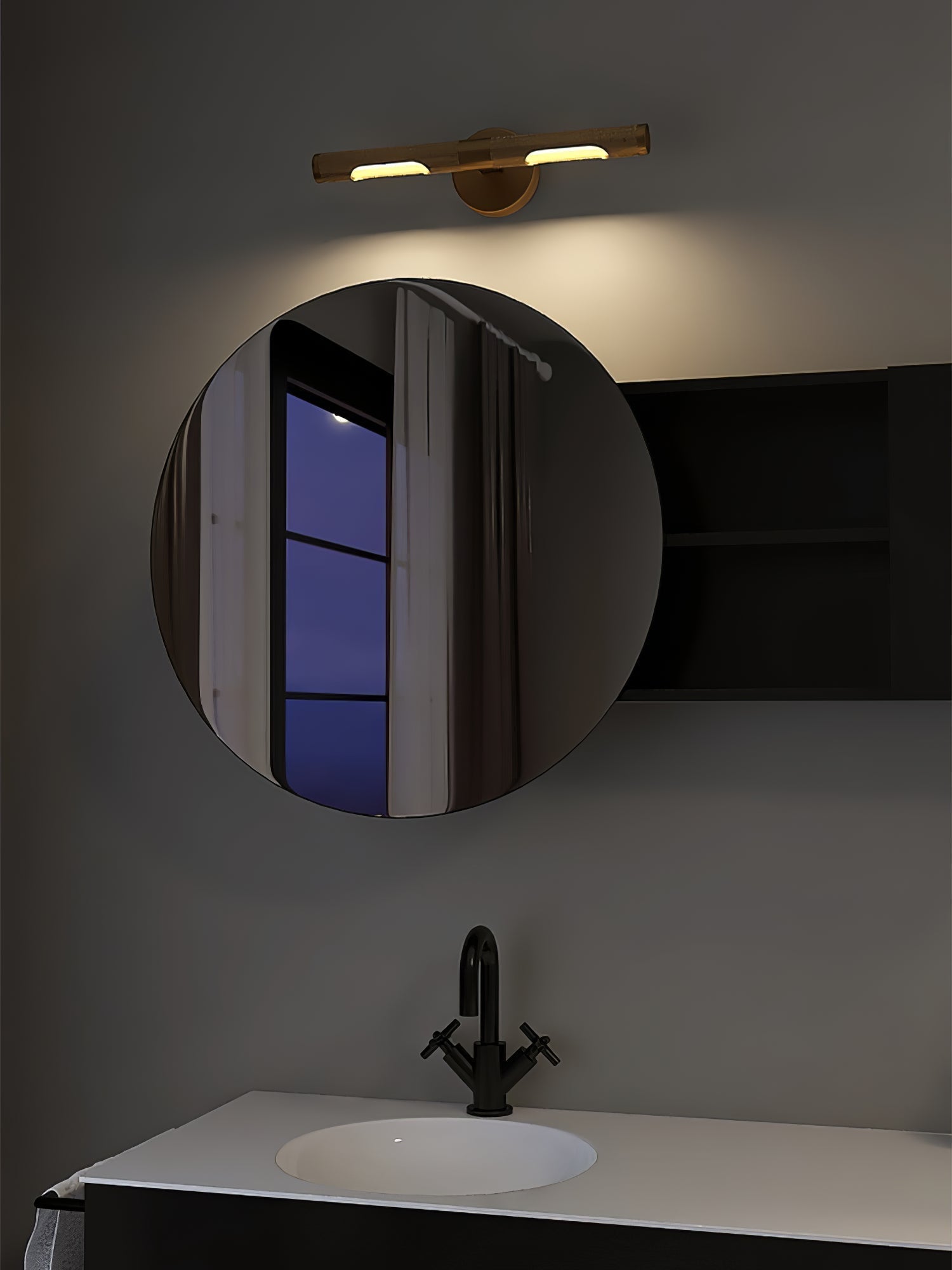 Solvain Applique murale LED moderne en laiton - Neutralighting