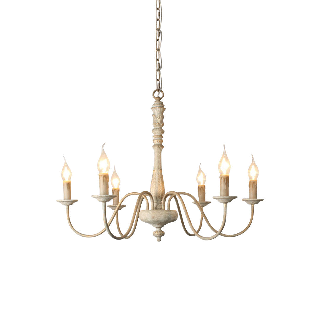 Ljomuvyi Lustre Traditionnel En Métal Et Bois De Style Ferme - Neutralighting