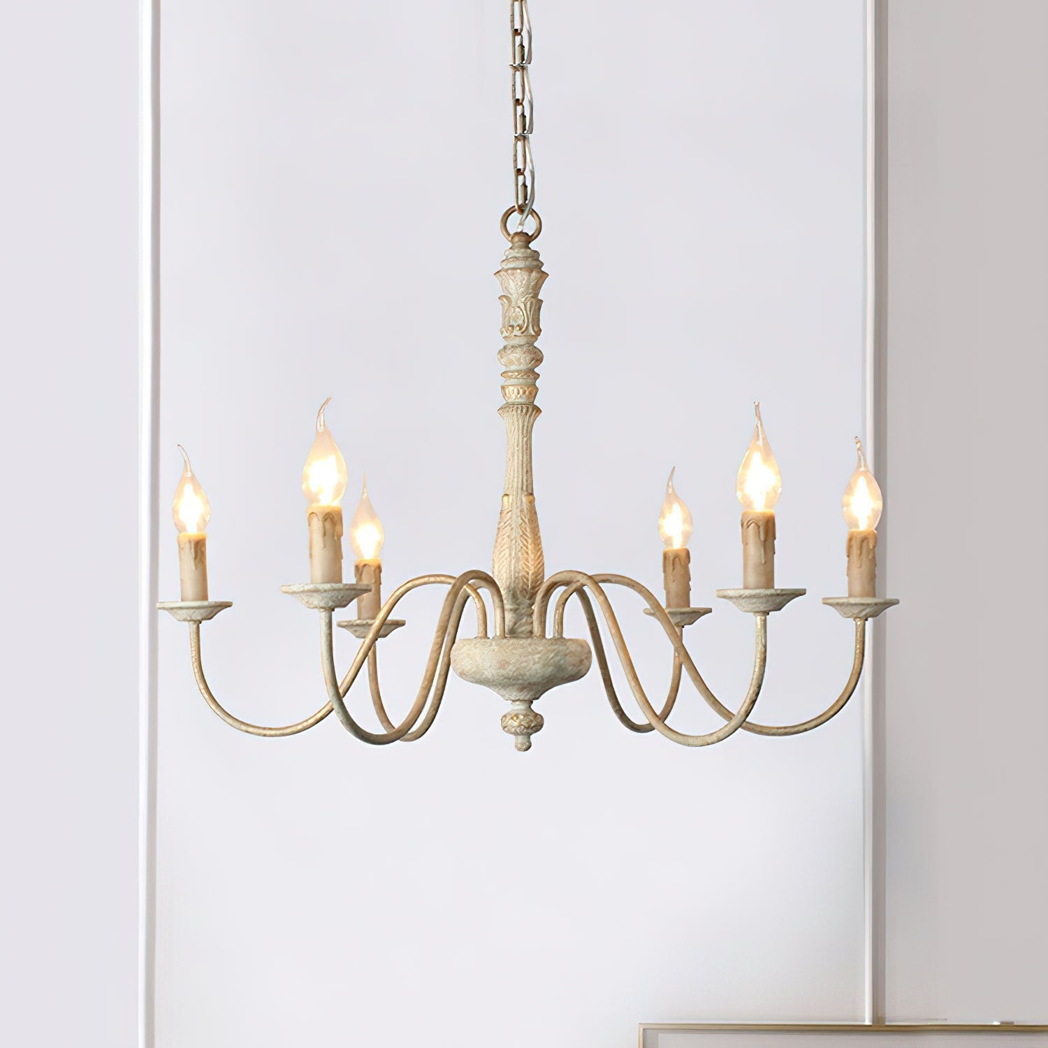 Ljomuvyi Lustre Traditionnel En Métal Et Bois De Style Ferme - Neutralighting