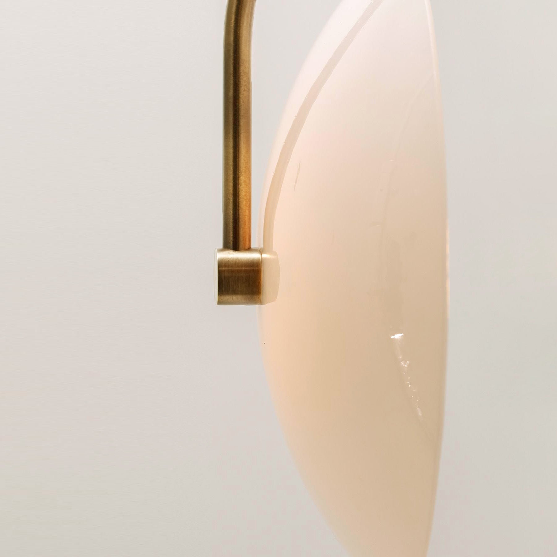 Norduvyn Modern Minimalist Art Metal Glass Wall Lamp - Lamp Copper