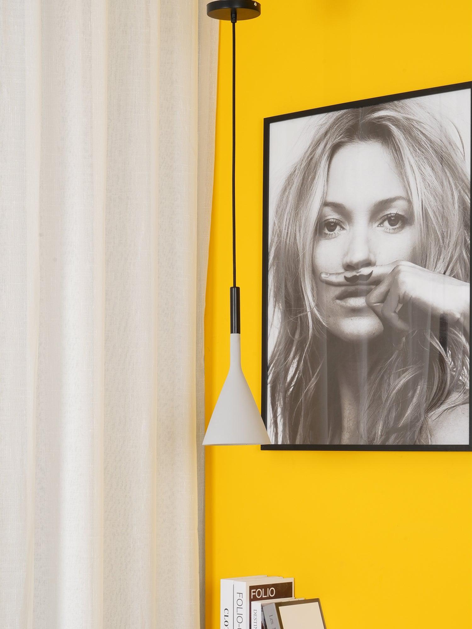 Solara Lampe suspendue conique en béton industrielle - Neutralighting