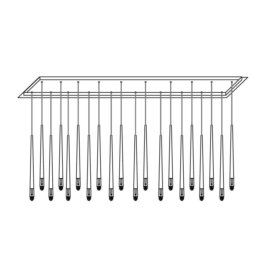 Aurance Lustre avec abat-jours en laiton poli et cristal Minimaliste - Neutralighting