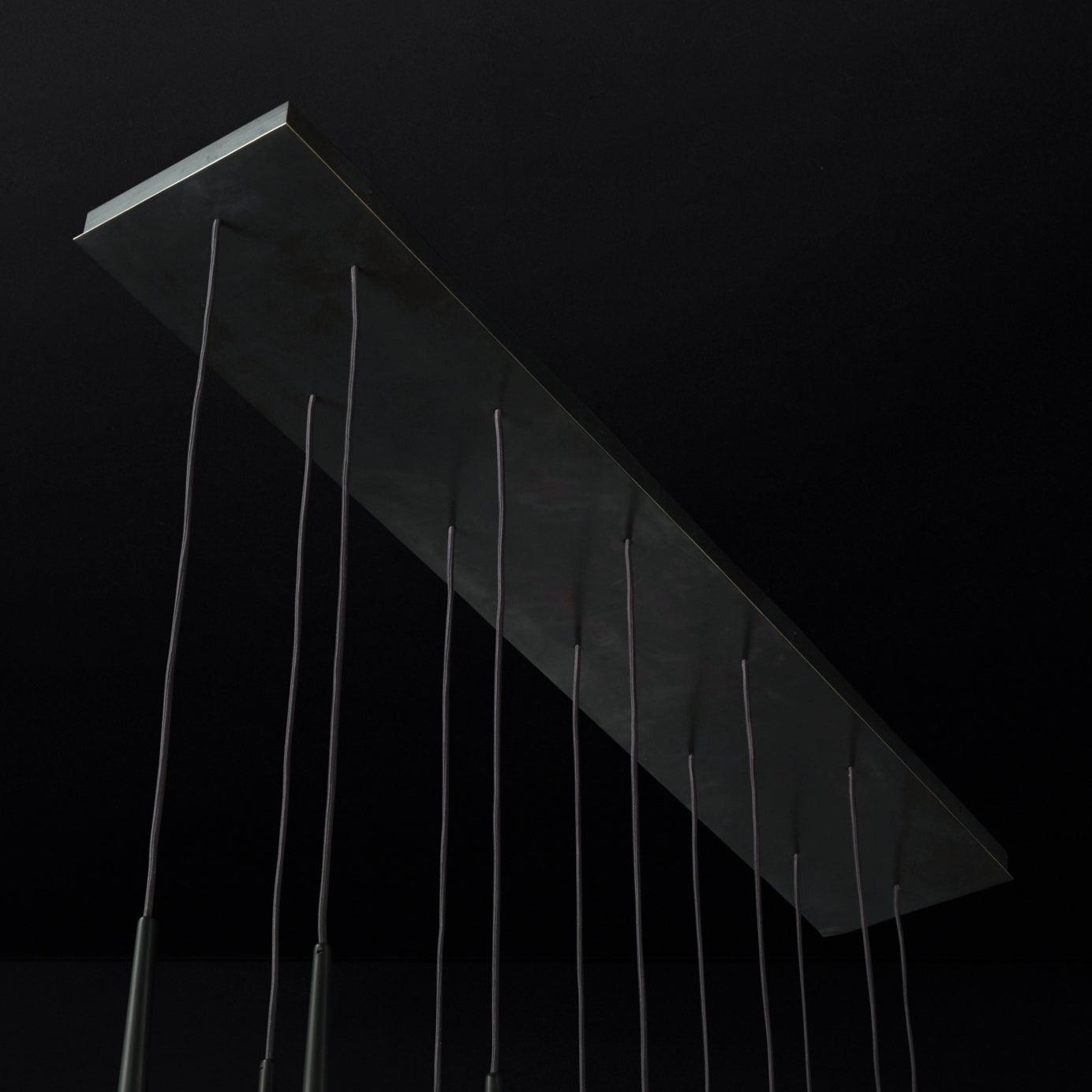 Aurance Lustre avec abat-jours en laiton poli et cristal Minimaliste - Neutralighting