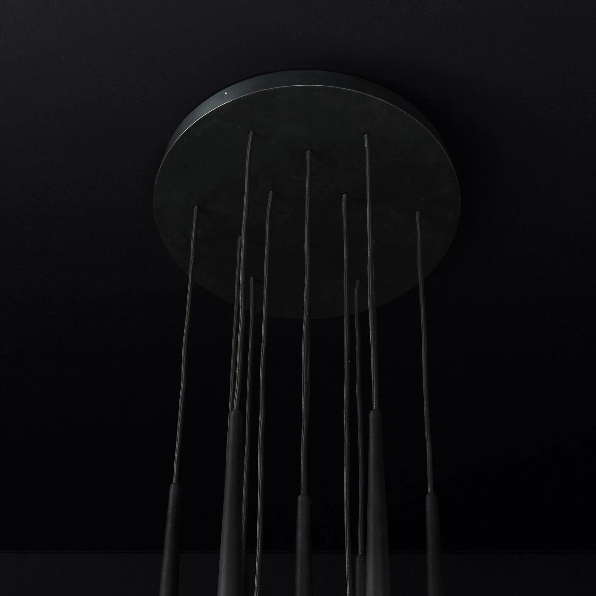 Zenith Chandelier Minimaliste Cristal Laiton - Neutralighting