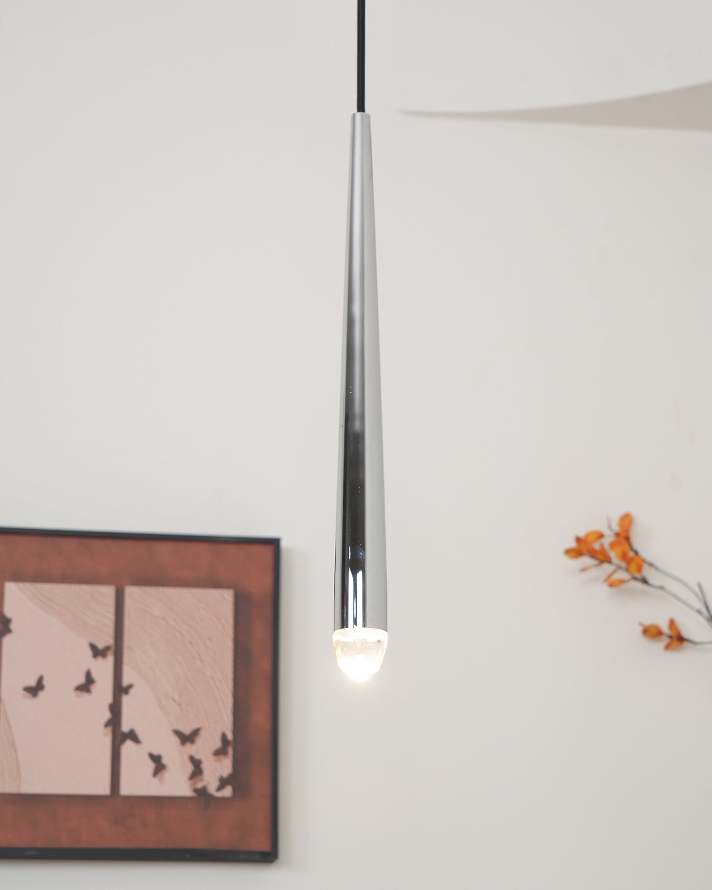 Zenith Chandelier Minimaliste Cristal Laiton - Neutralighting