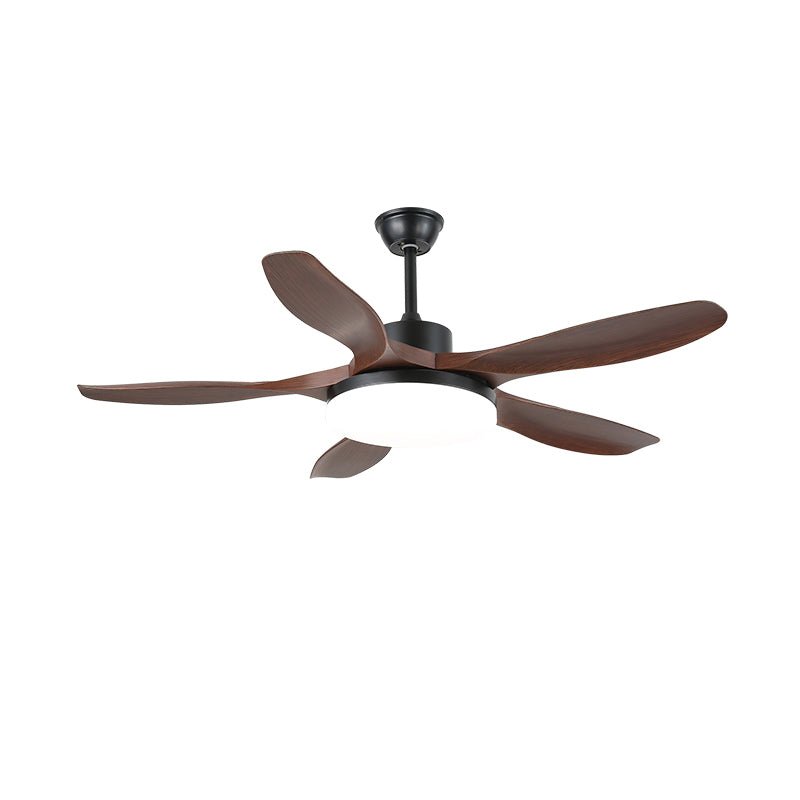 Plafonnier ventilateur Arysen minimaliste en bois, avec télécommande portable